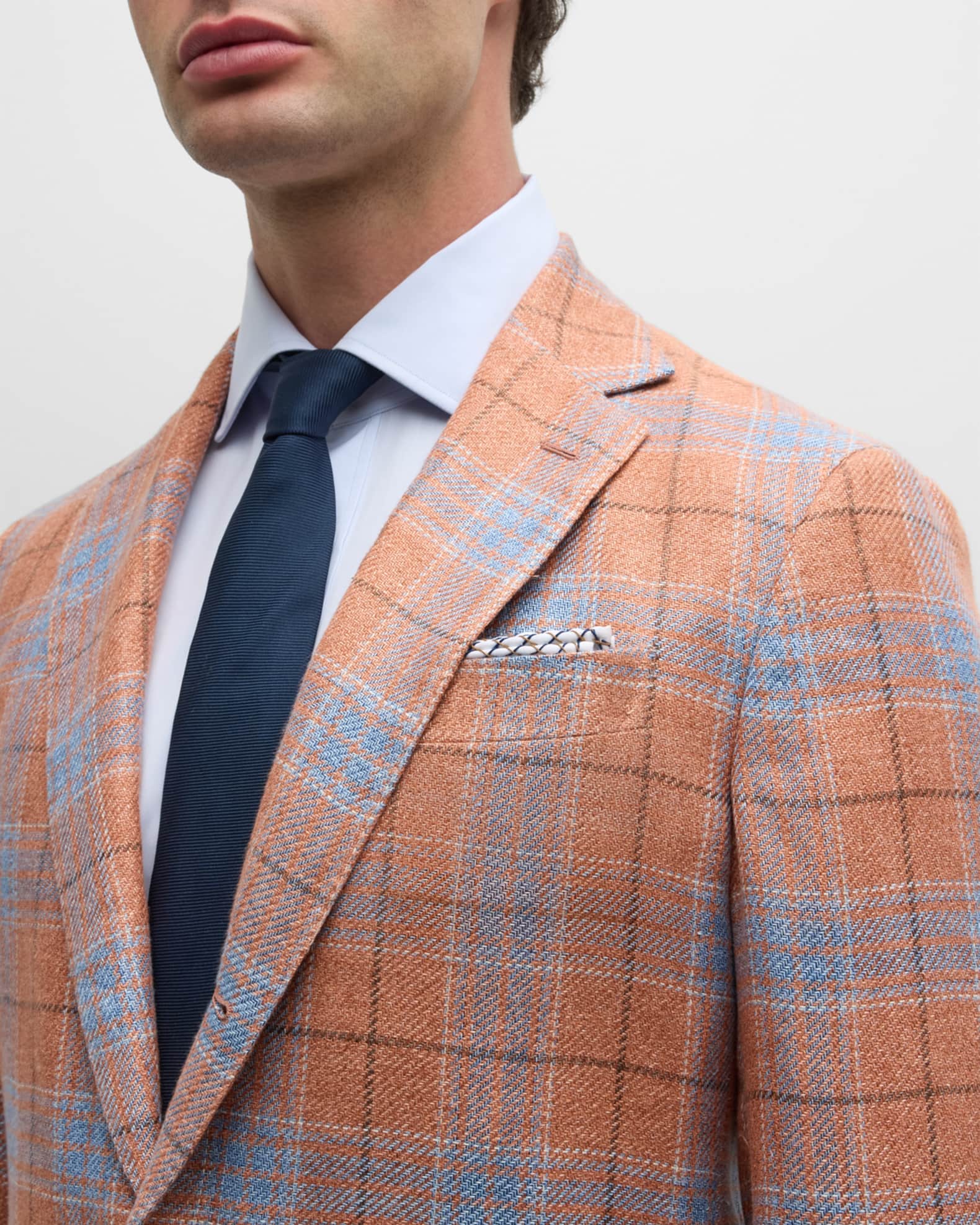 Sid Mashburn Men's Virgil No. 2 Plaid Hopsack Sport Coat | Neiman Marcus