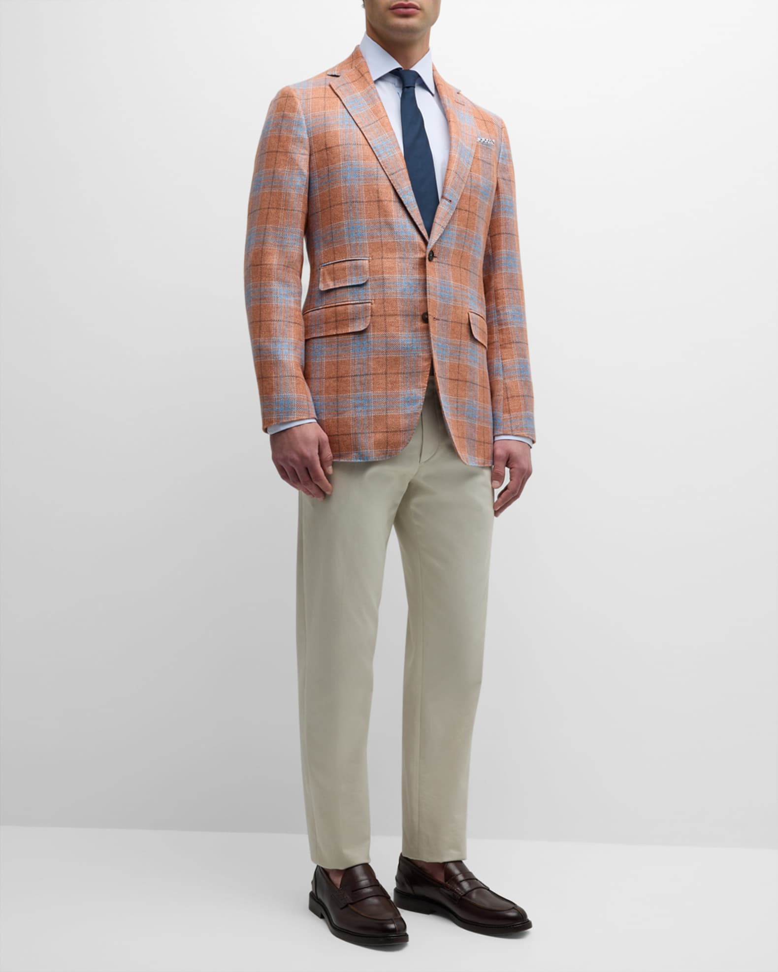 Sid Mashburn Men's Virgil No. 2 Plaid Hopsack Sport Coat | Neiman Marcus