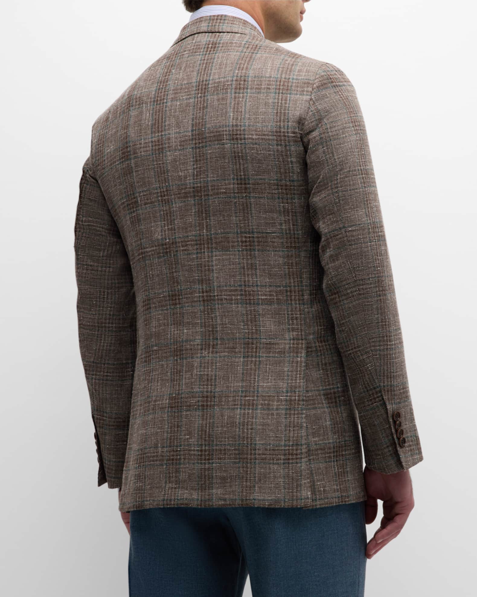 【特別セール品】 Mashburn Sid Men's Coat Sport Hopsack Plaid 2 No. Kincaid ブランデー