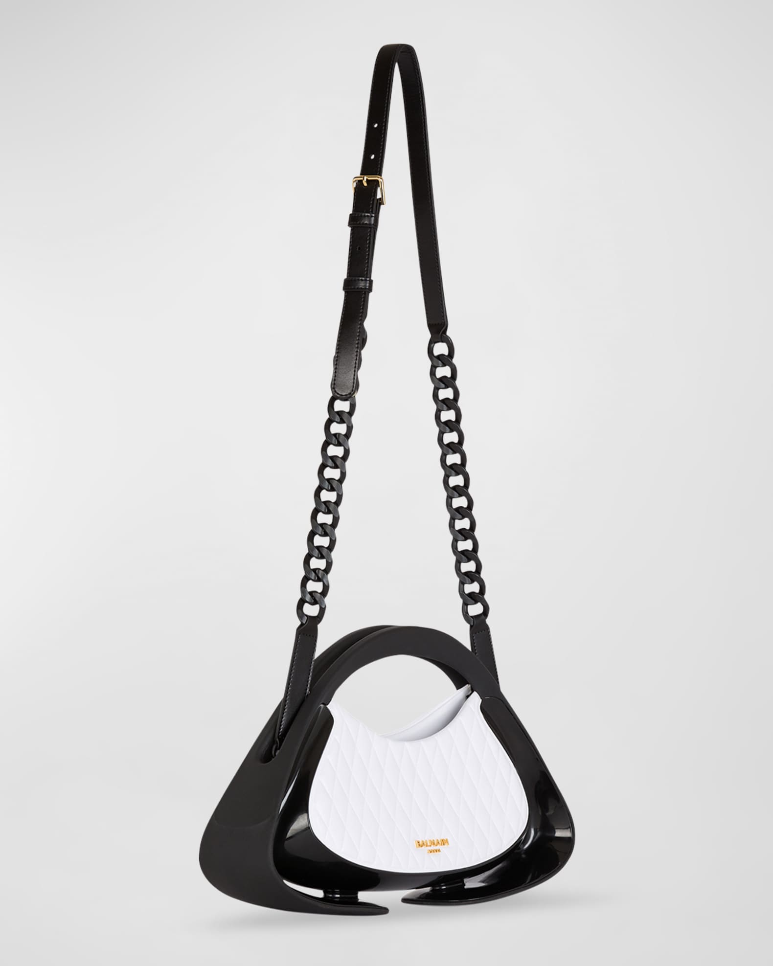 Balmain Jolie Madame Medium Top-Handle Bag in Quilted