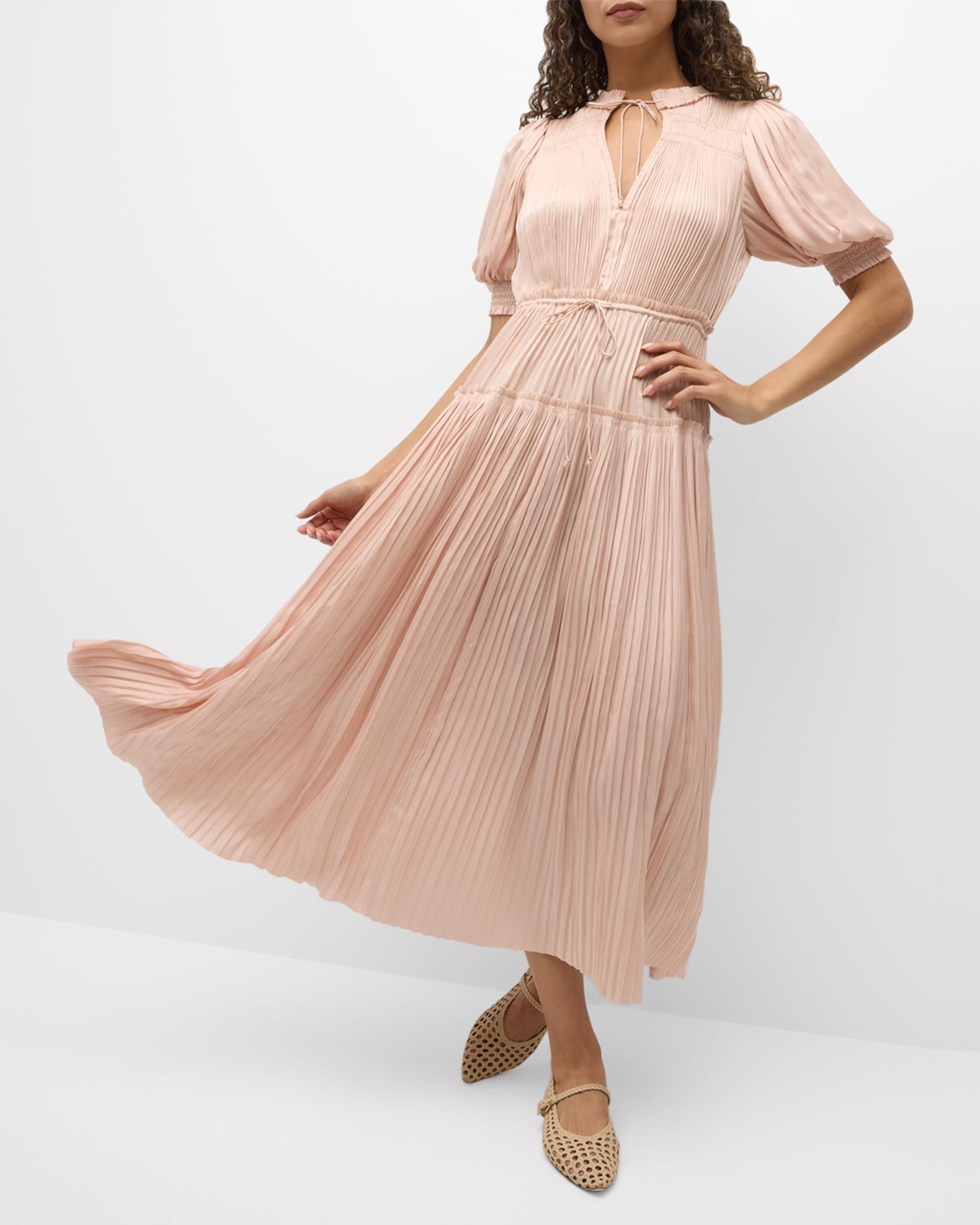 Robe Topshop Plissée Argentée – Taille UK 6 – Pour Mariage, Soirée – Neuve Avec étiquette