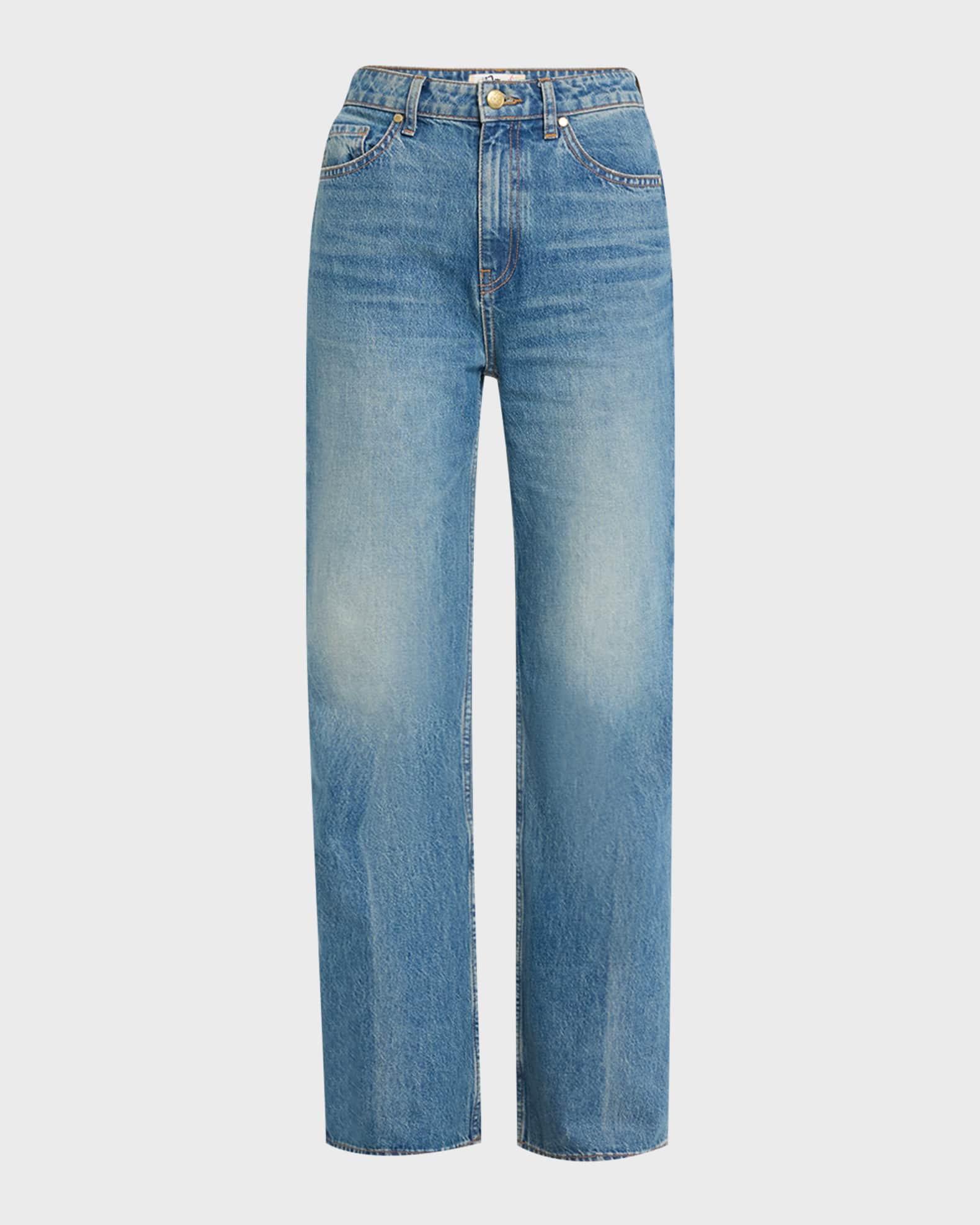 The Martine Straight-Leg Denim Jeans 0