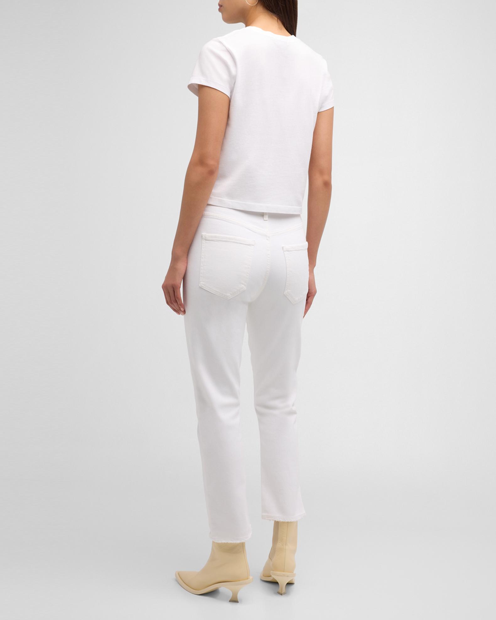 AGOLDE Riley High-Rise Straight Cropped Denim Jeans | Neiman Marcus