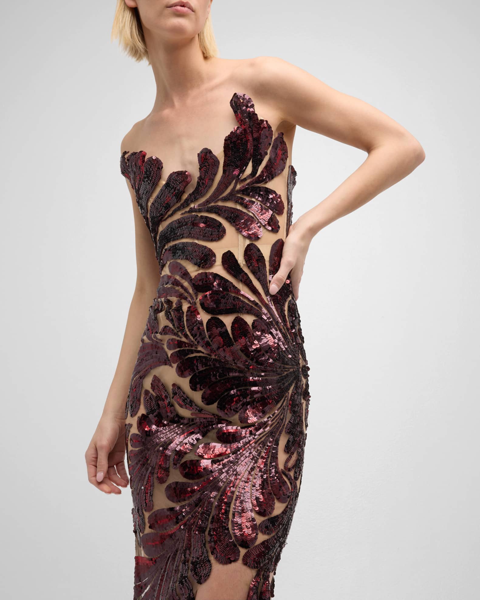 Fern embroidered dress shop