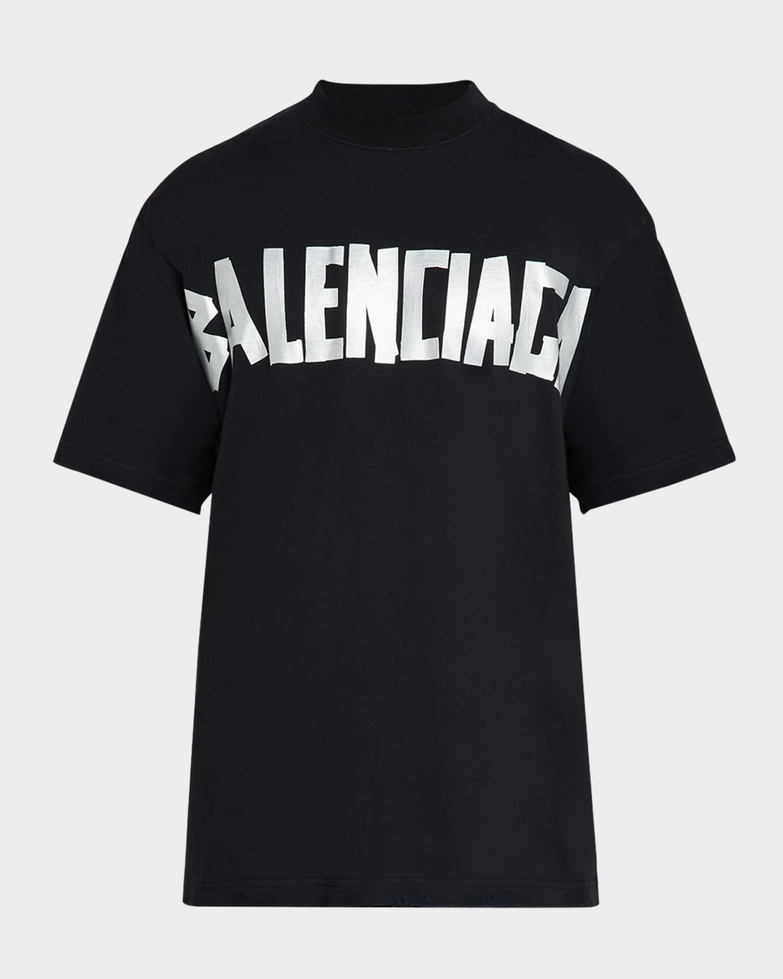 Men's Taped-Logo Distressed T-Shirt 0