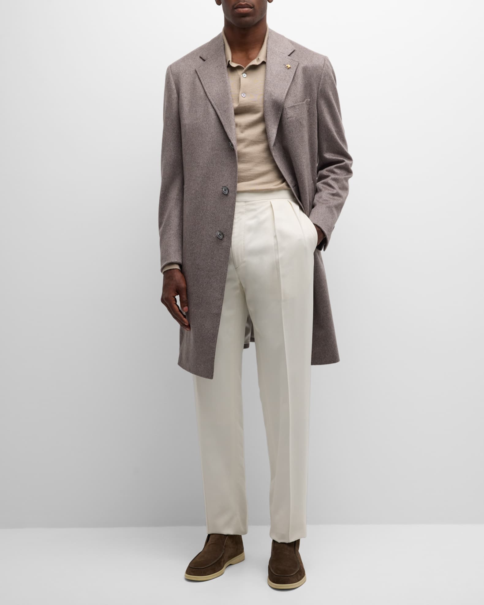 Men's Cashmere Top Coat 1