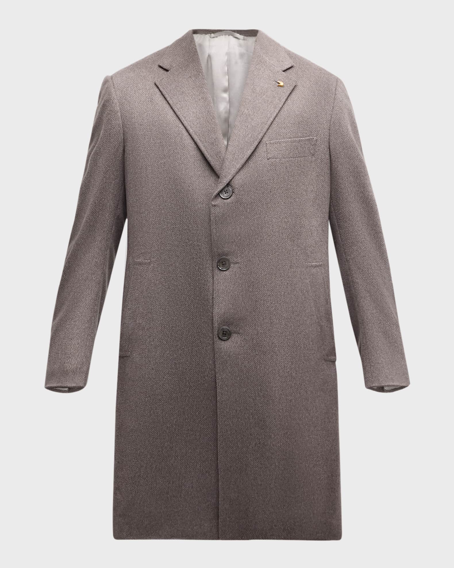 Men's Cashmere Top Coat 0