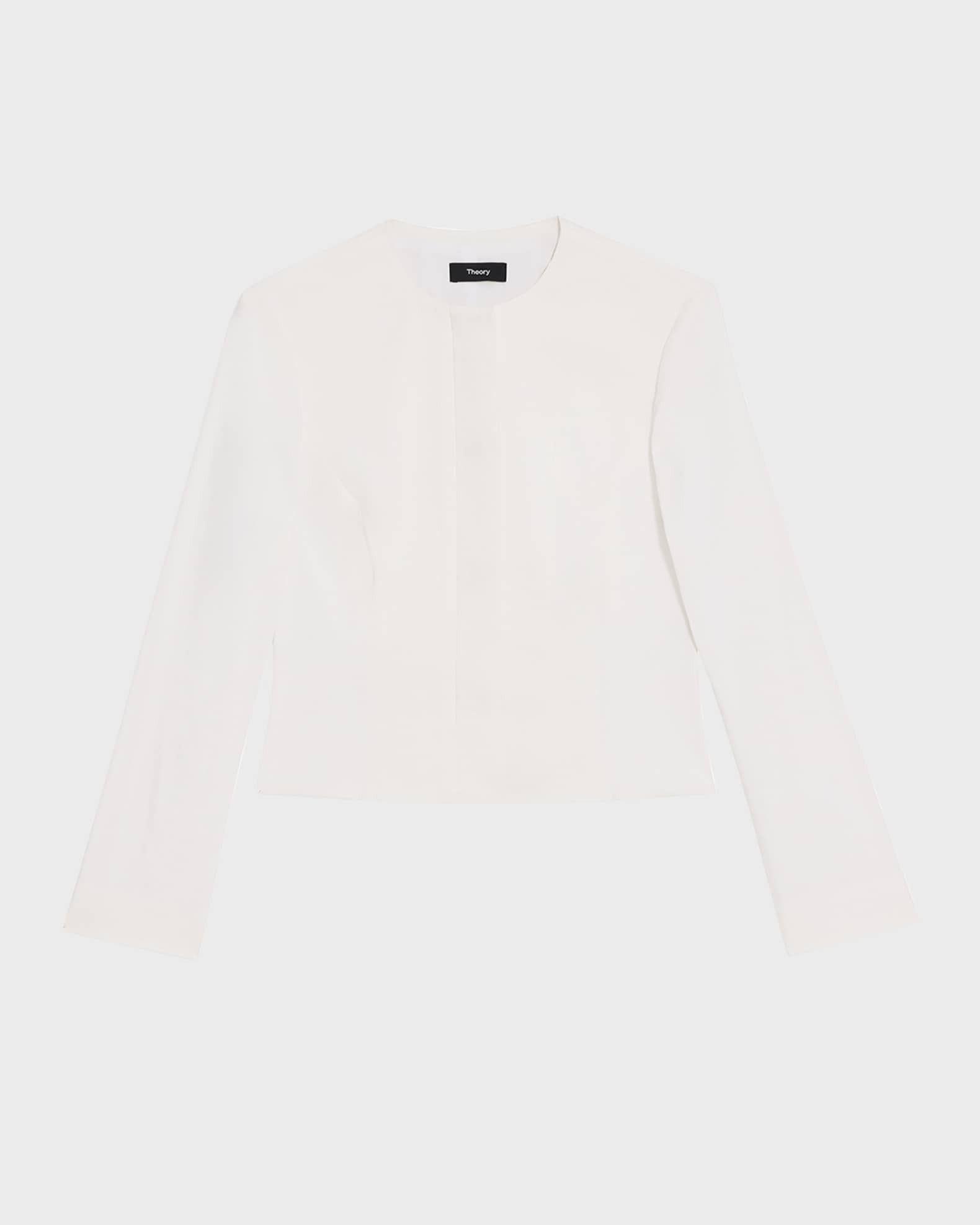 Theory marled shop peplum jacket
