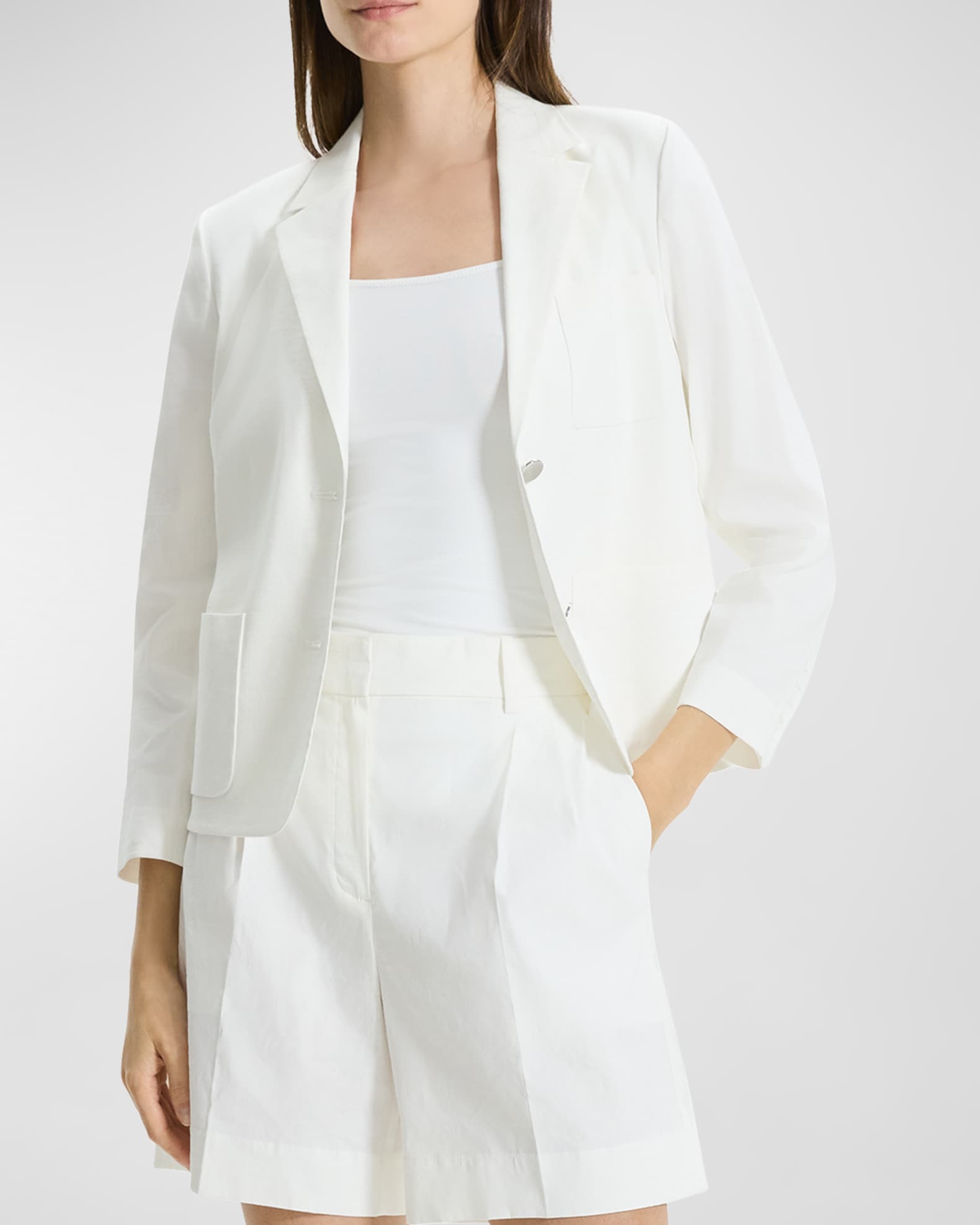 Theory white blazer on sale