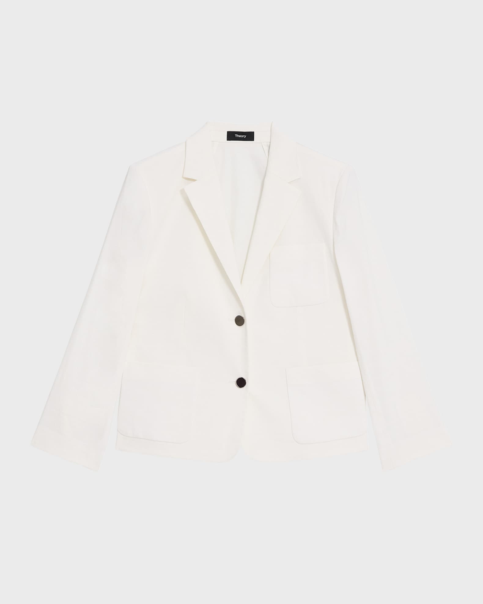 Shrunken Patch Pocket Blazer Jacket