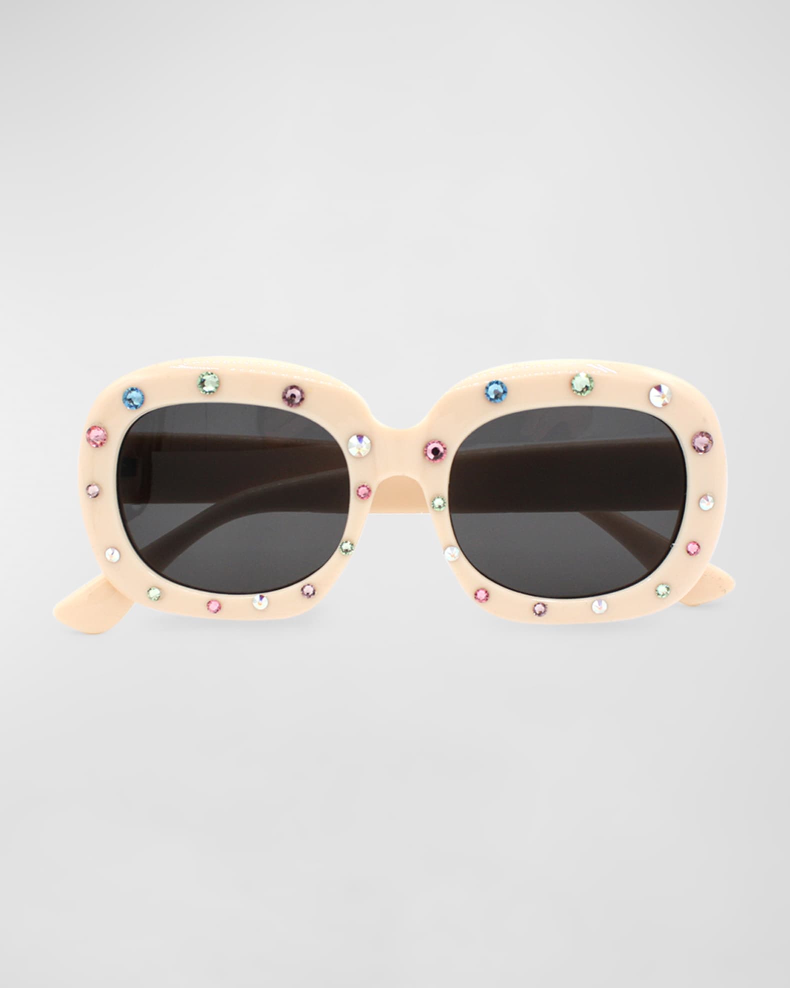 Girl's Multicolor Crystal Oval Sunnies 0