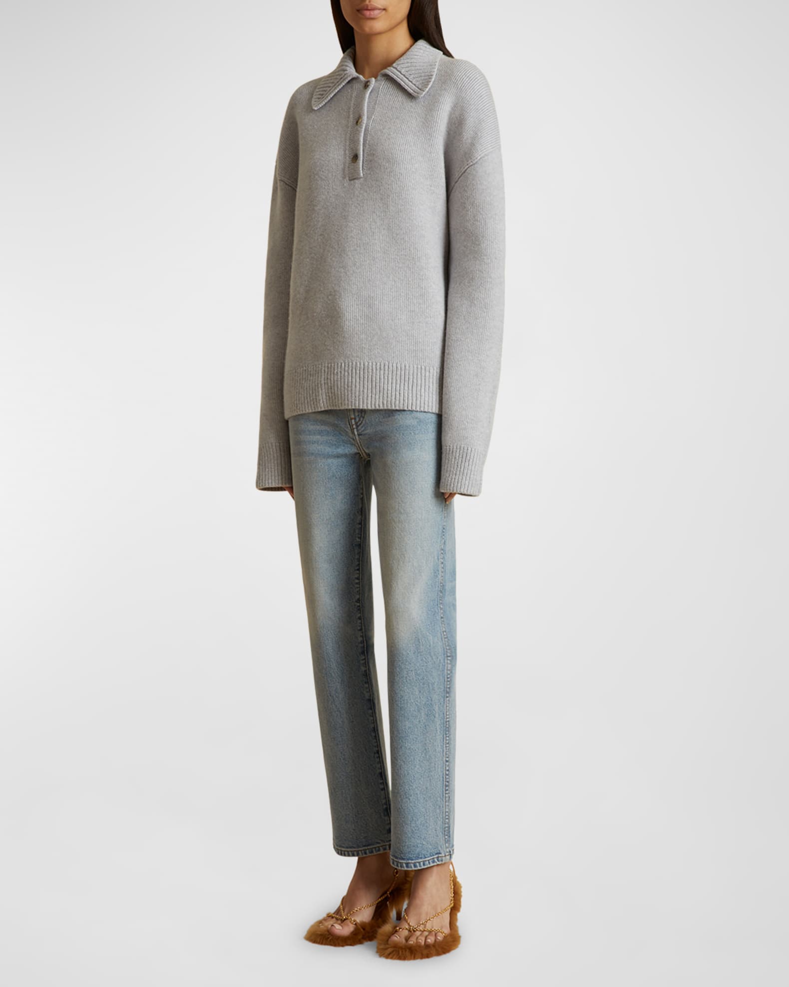 Abigail High-Rise Straight-Leg Ankle Jeans 1
