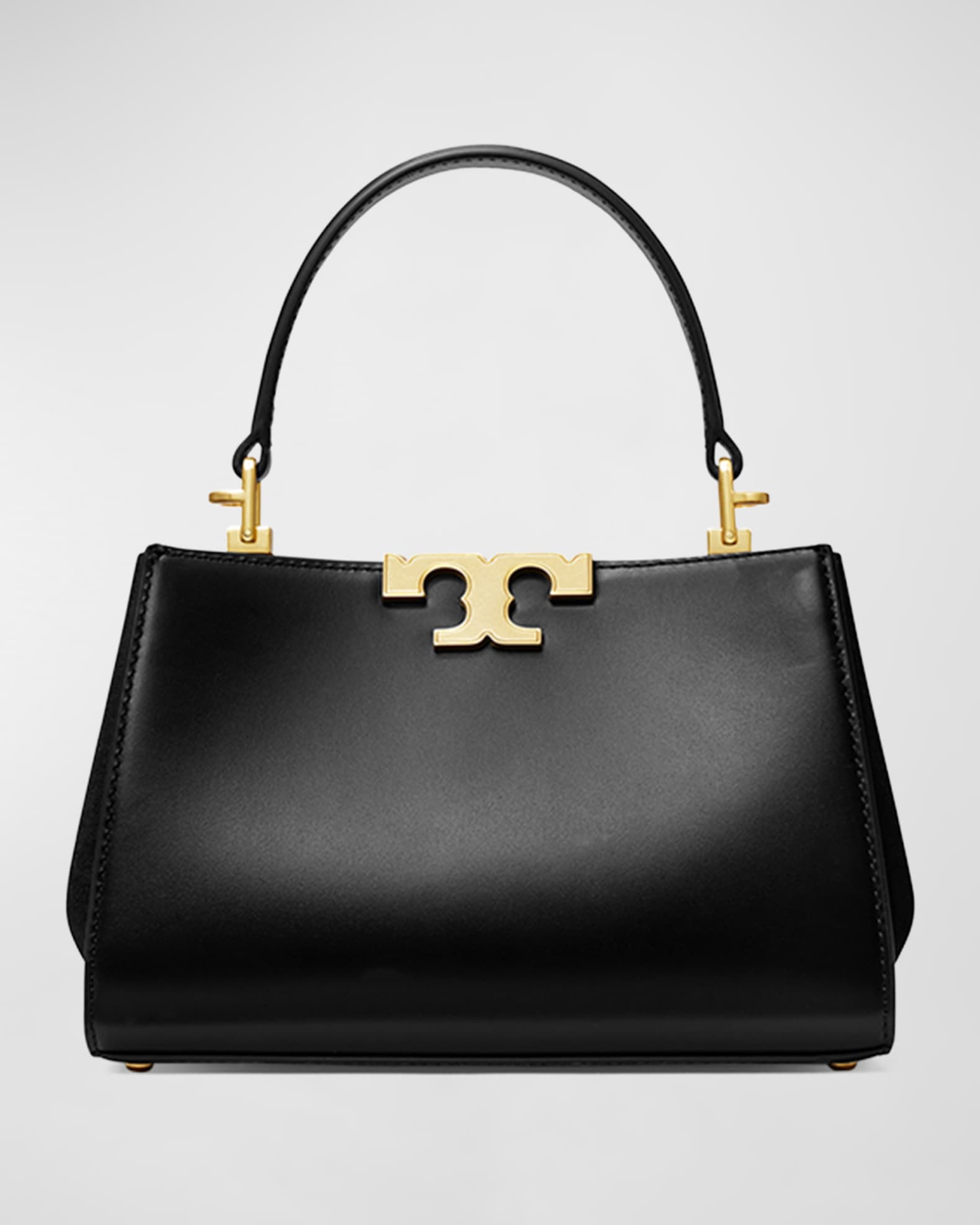 Eleanor Mini Leather & Suede Satchel Bag 0