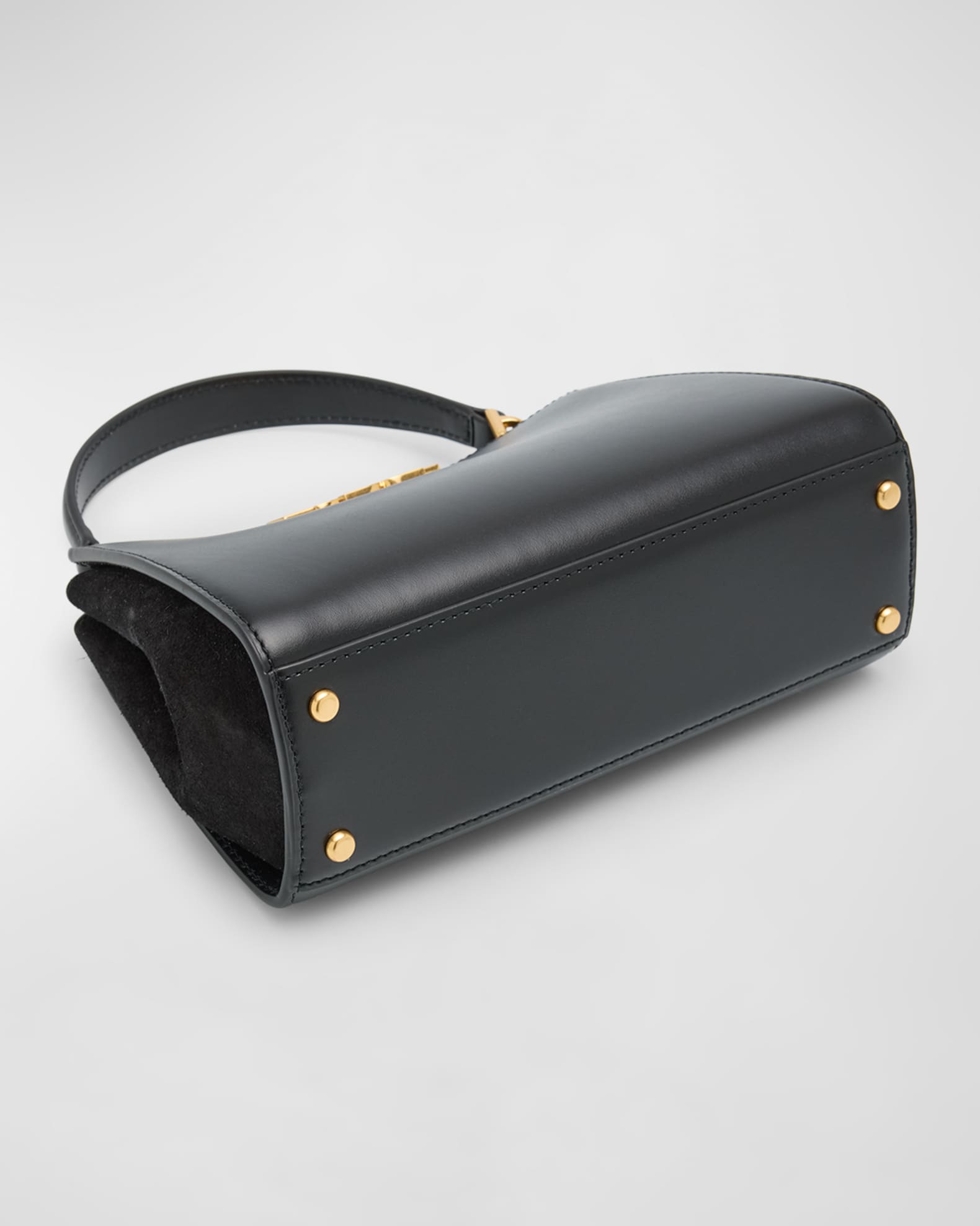 Eleanor Mini Leather & Suede Satchel Bag 1