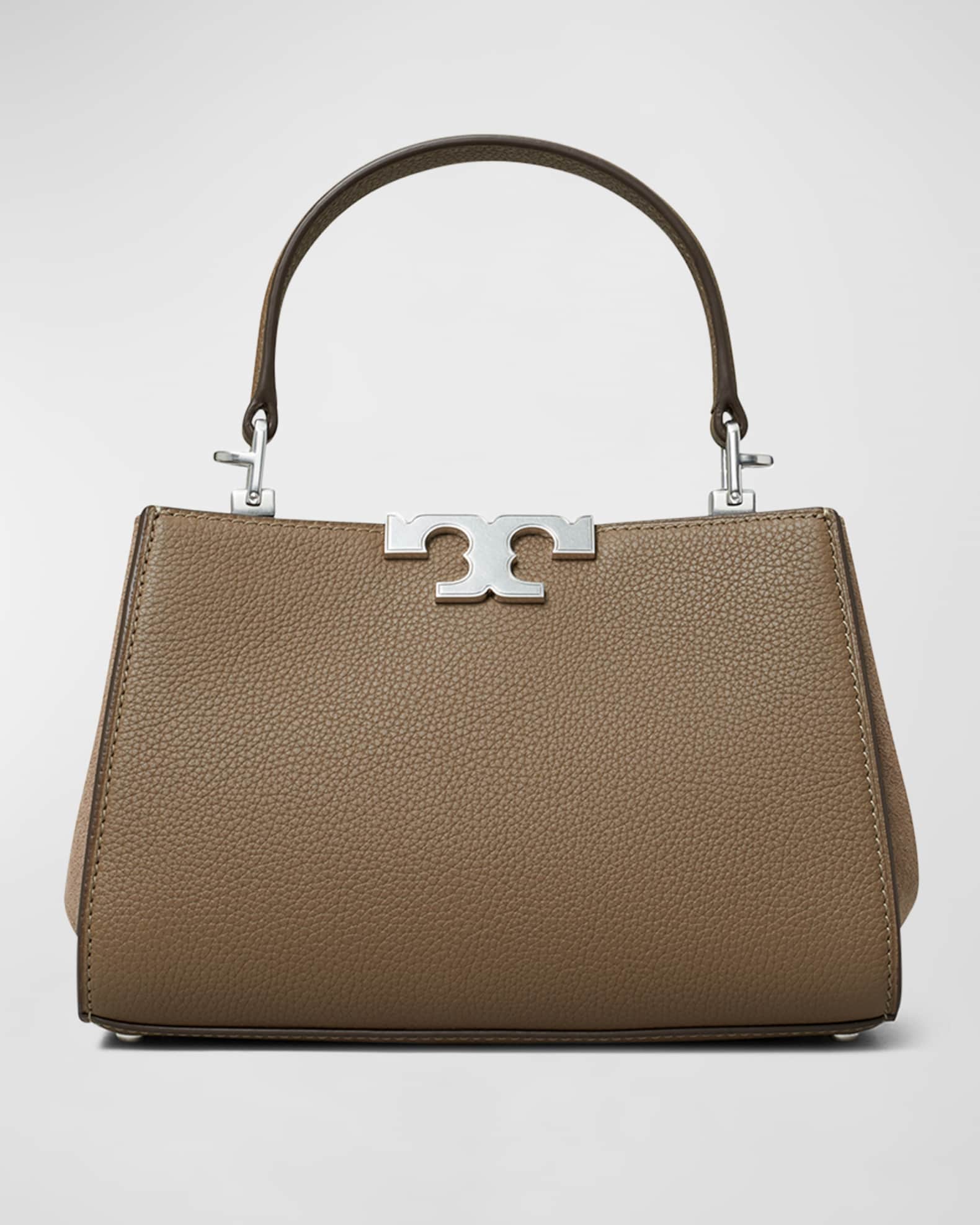 Tory Burch Eleanor Mini Pebbled Leather Satchel Bag Neiman Marcus