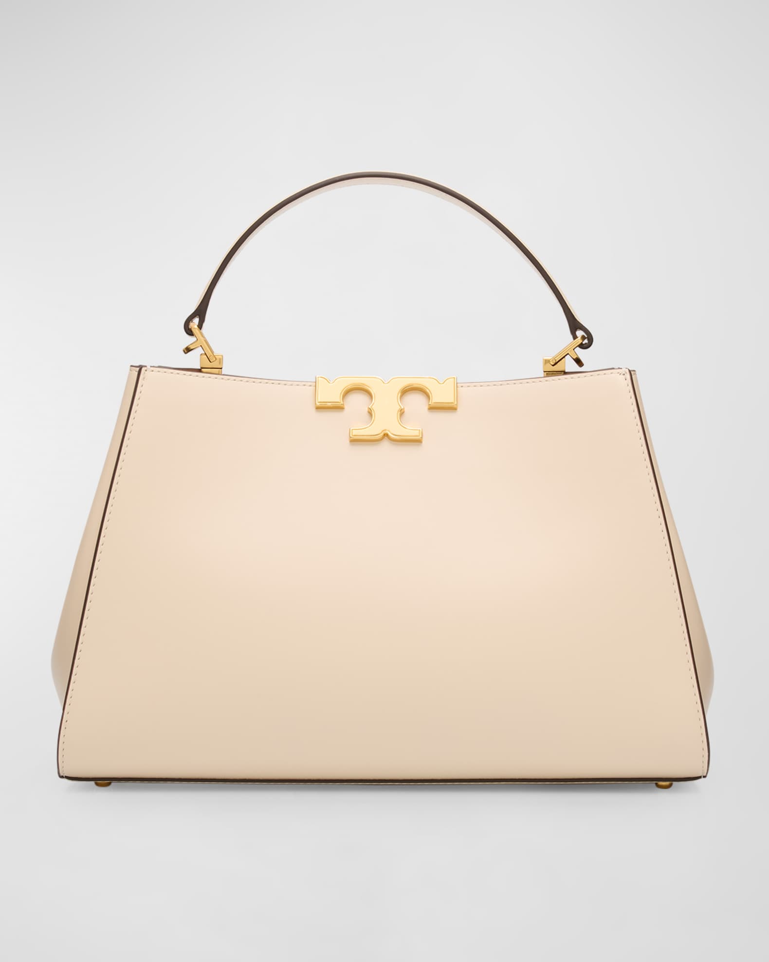 Tory Burch Eleanor Leather Satchel New Cream