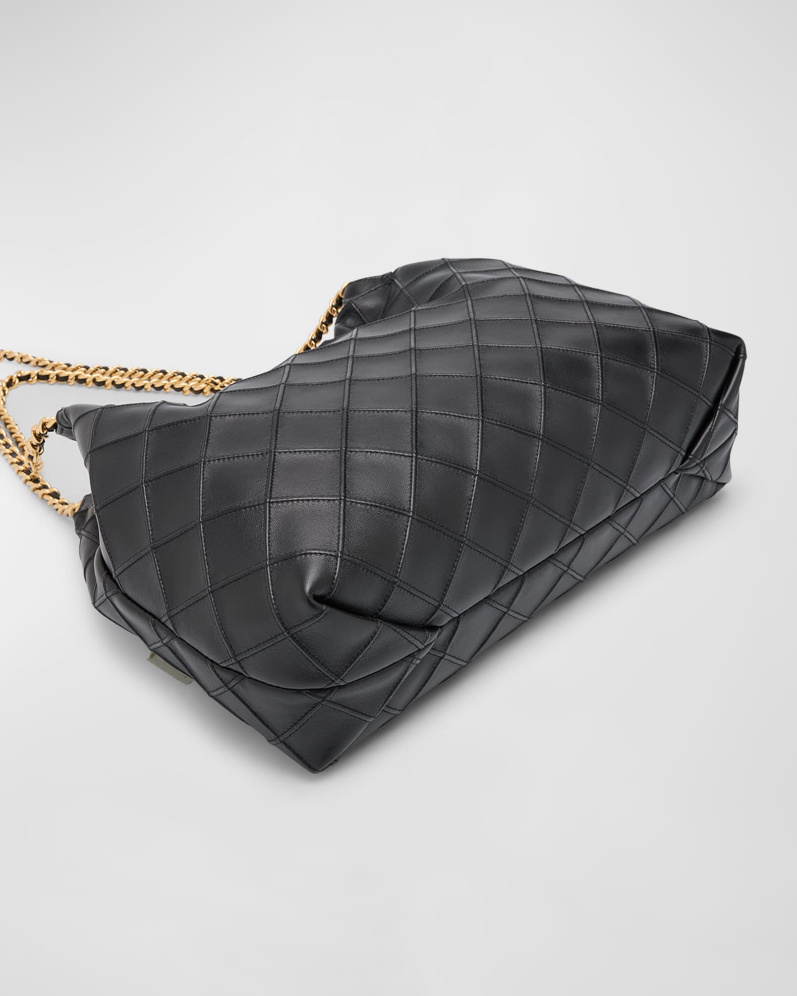 Fleming Drawstring Leather Hobo Bag 1
