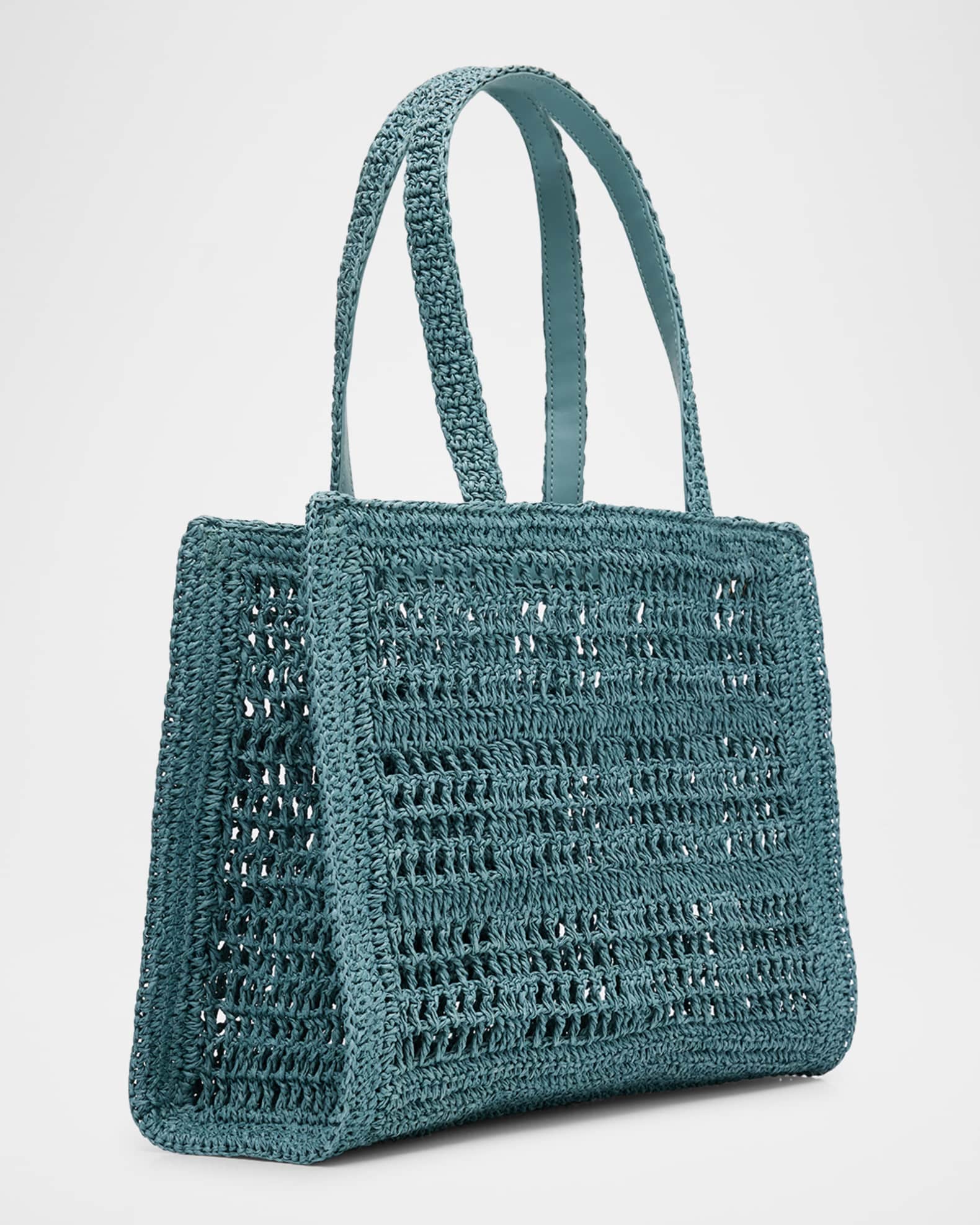 Tory Burch★Ella Small Hand Crochet Tote Small Ella Hand-Crocheted Tote: Women's Designer Tote Bags