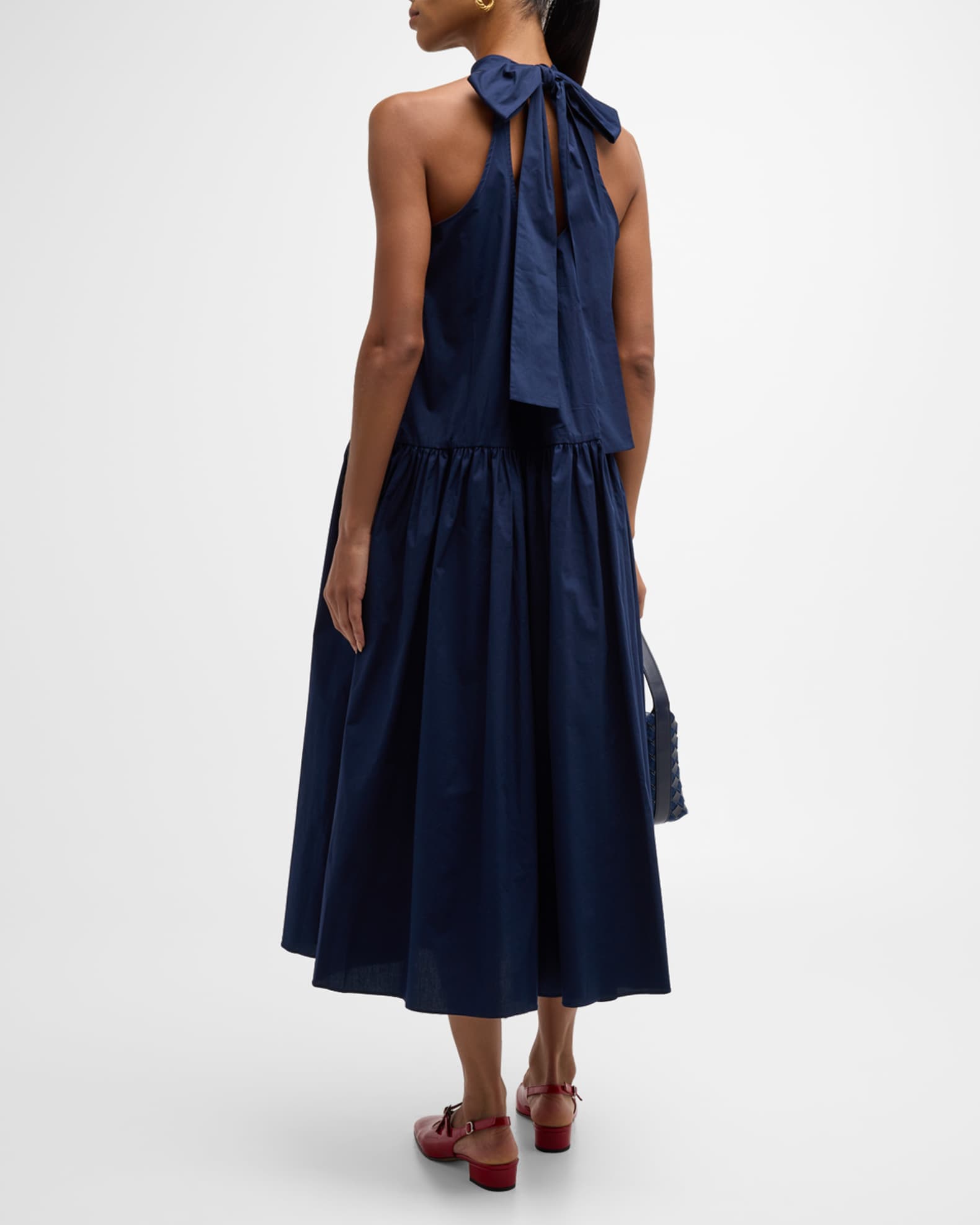 Body Suit Skirt Set Halter Neck Tie