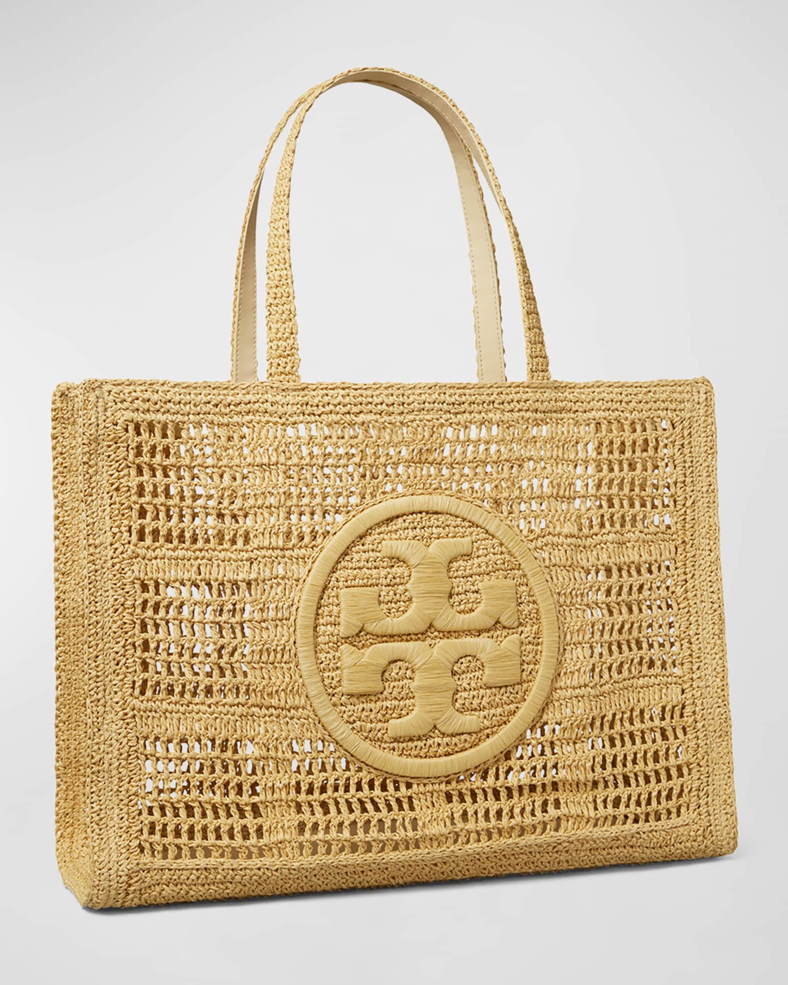 Tory Burch Ella Large Crochet Tote Bag | Neiman Marcus