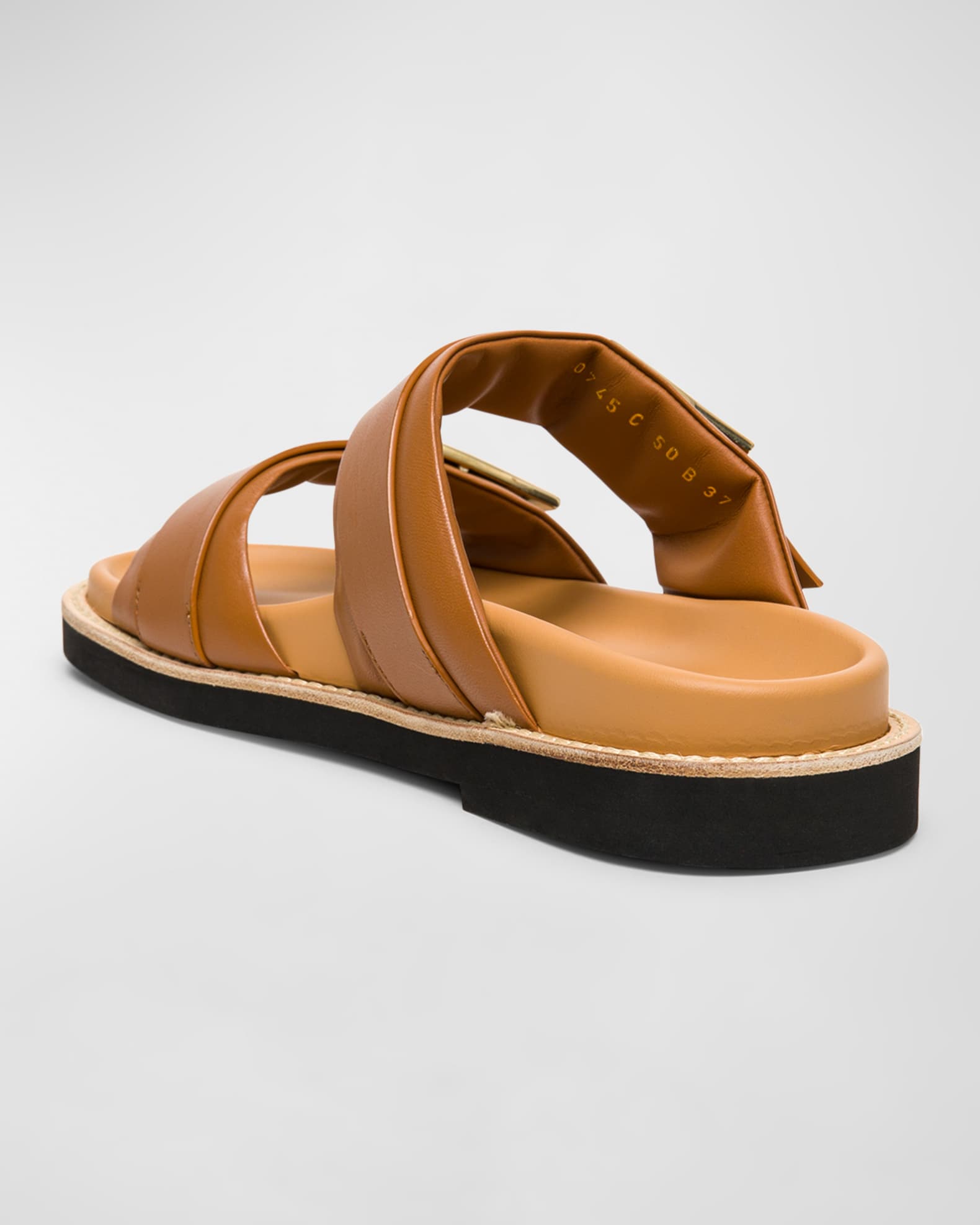 Santoni buckled suede sandals - Orange