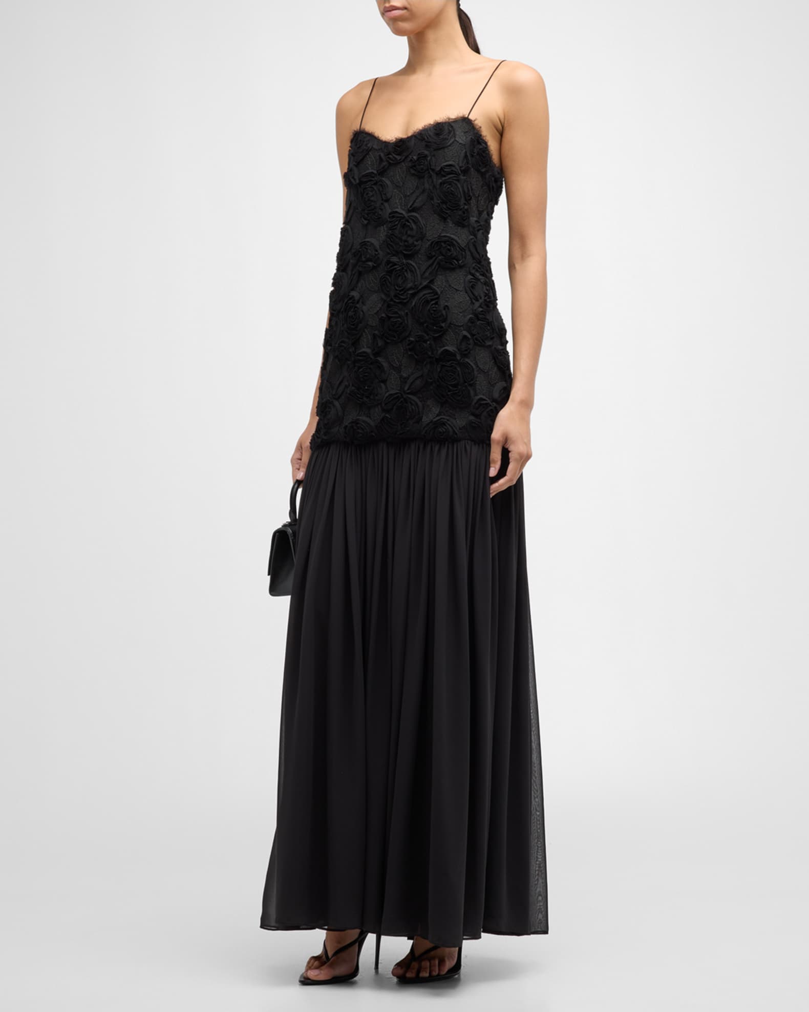 ALEXIS Floral Embroidered Open Shoulders Mini Dress main image 0