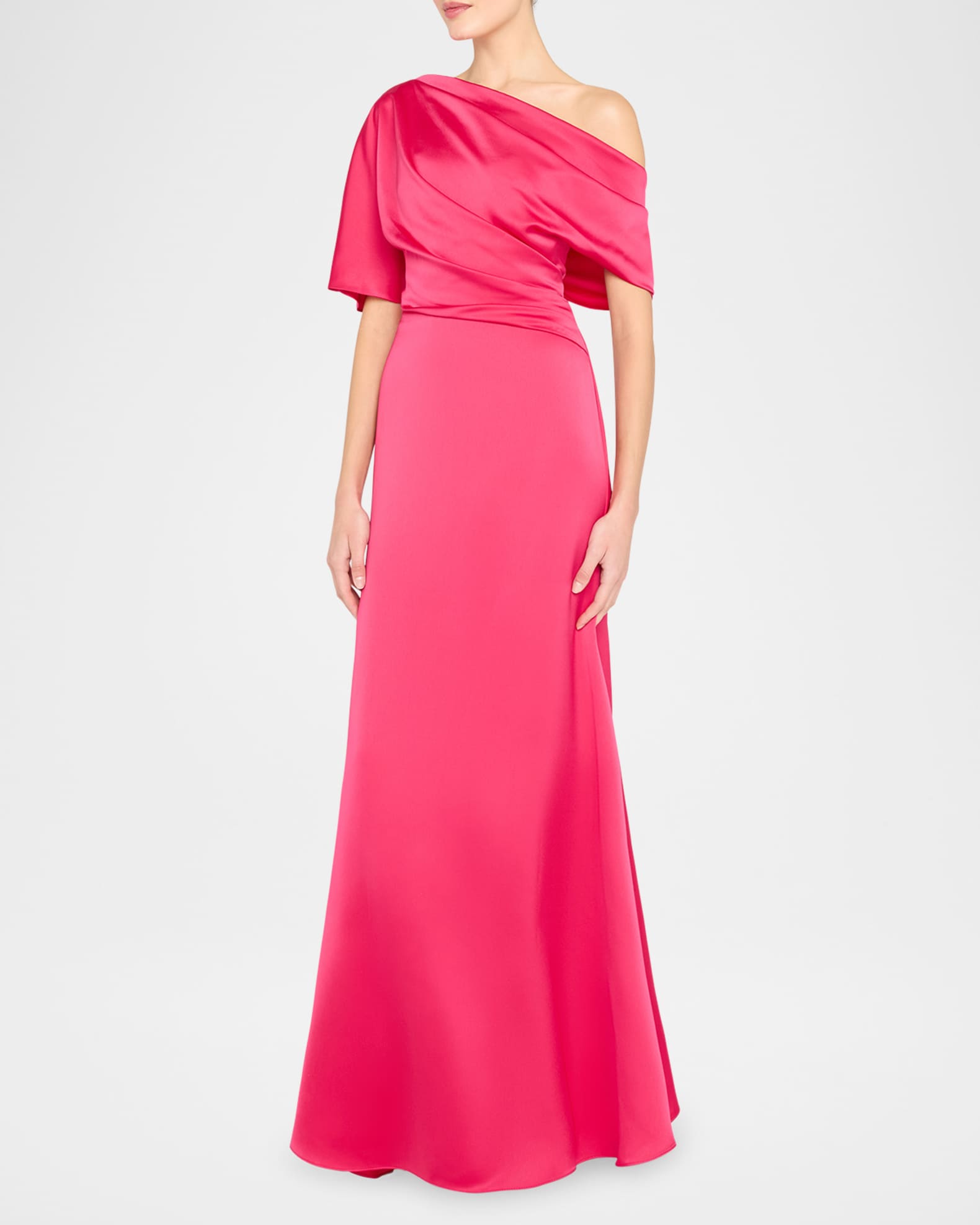 Remi Draped One-Shoulder Gown 1
