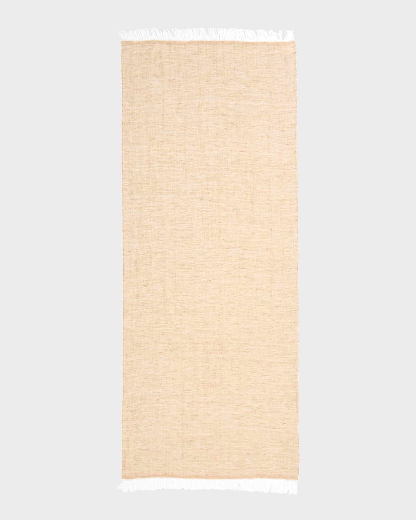 Alfredo Fringed  Flax Scarf  0