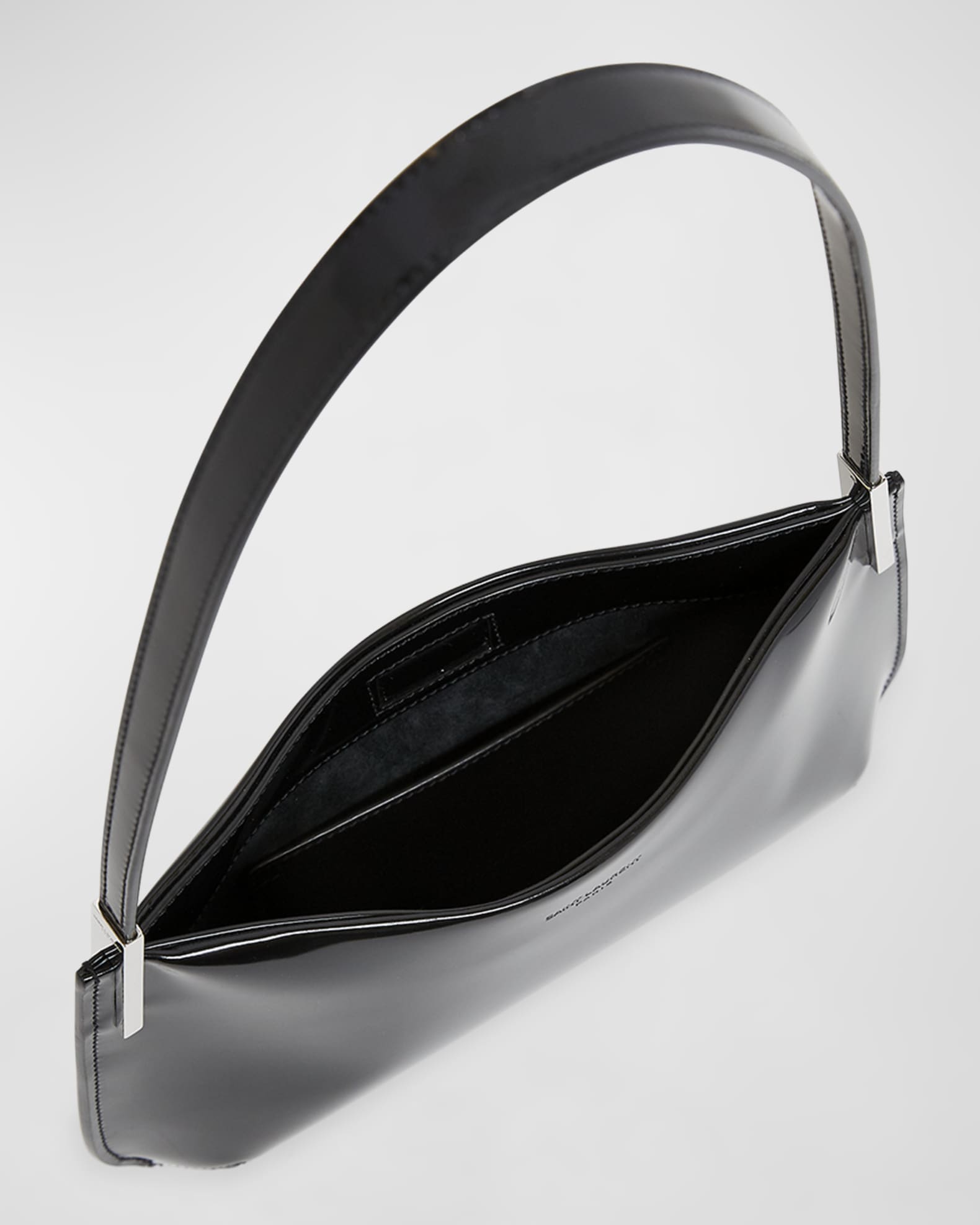 Saint Laurent Mini Flat Shoulder Bag in Patent Leather