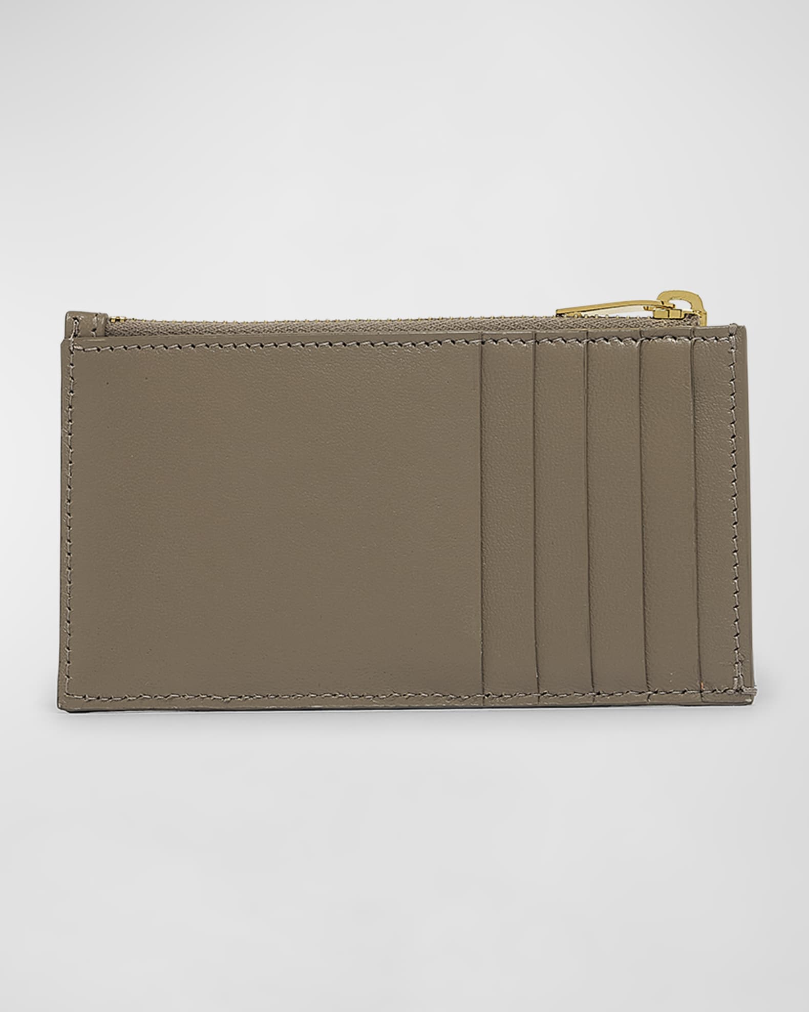 Ysl pebbled leather zip card case 2025