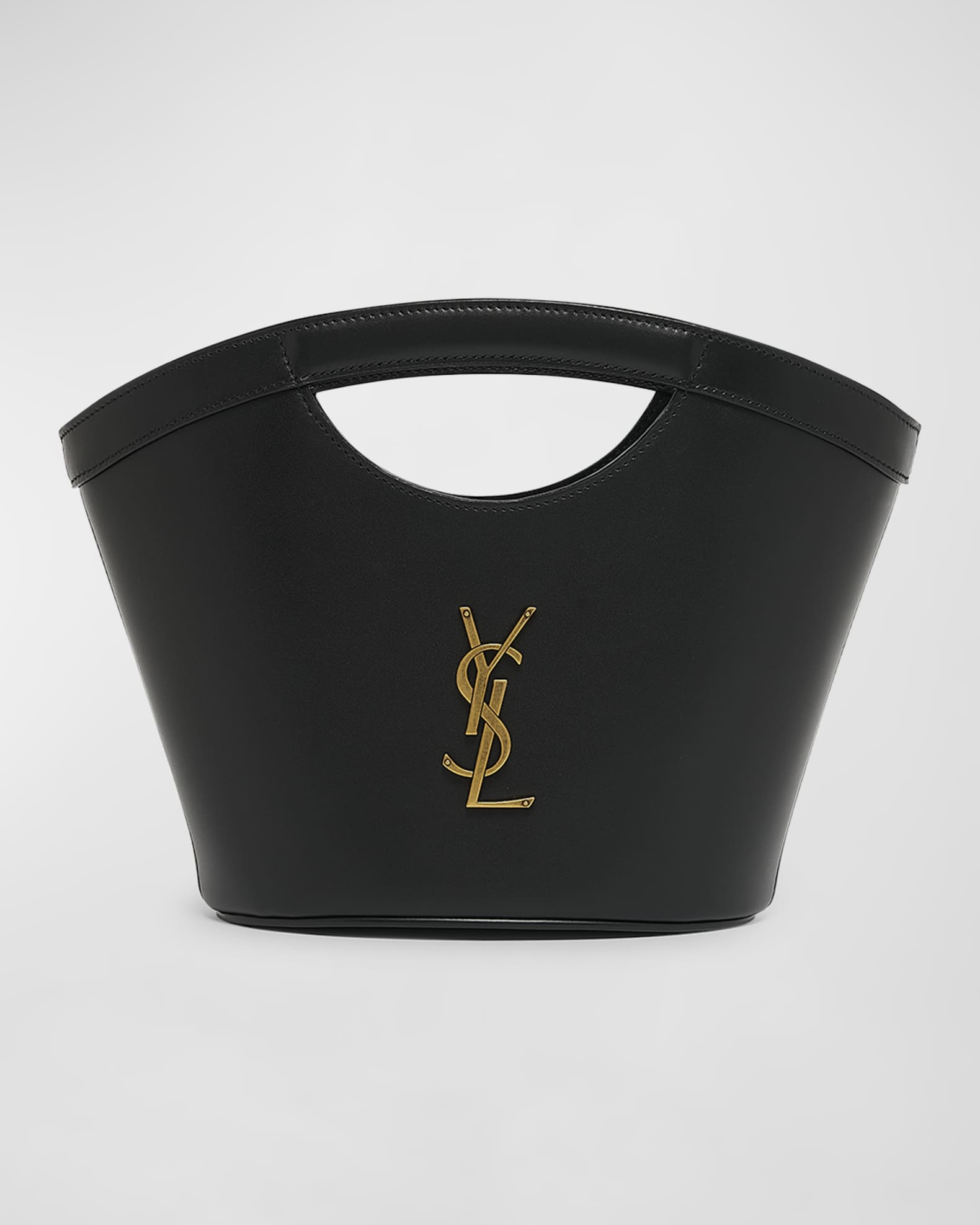 Mini YSL Top-Handle Bag in Leather  0