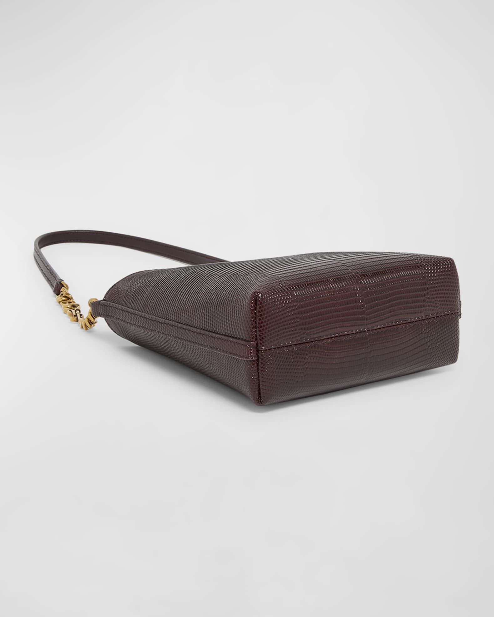 Saint Laurent Mini Shoulder Bag in Shiny Lizard Skin
