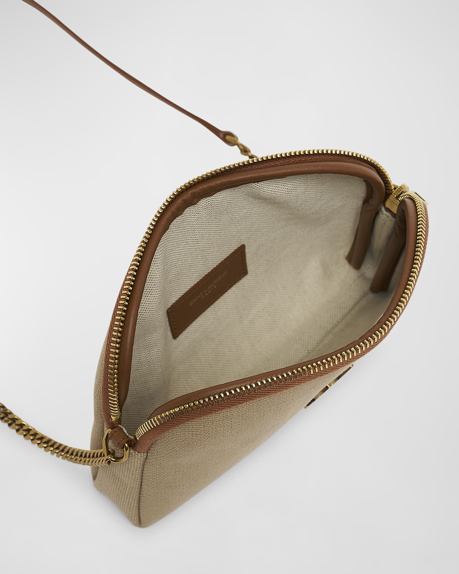Saint Laurent Gaby Mini YSL Crossbody Bag in Canvas