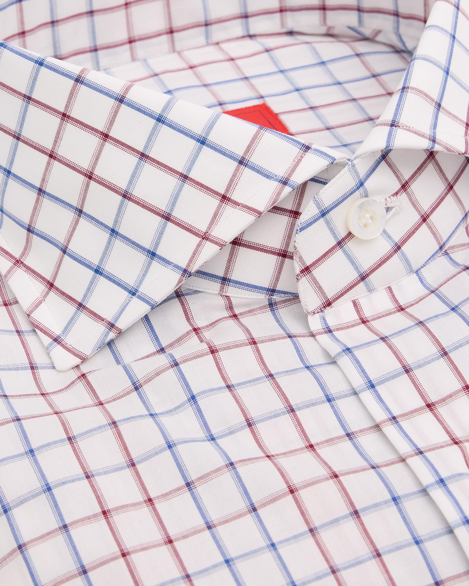 Isaia Men's Cotton Graph Check Dress Shirt | Neiman Marcus
