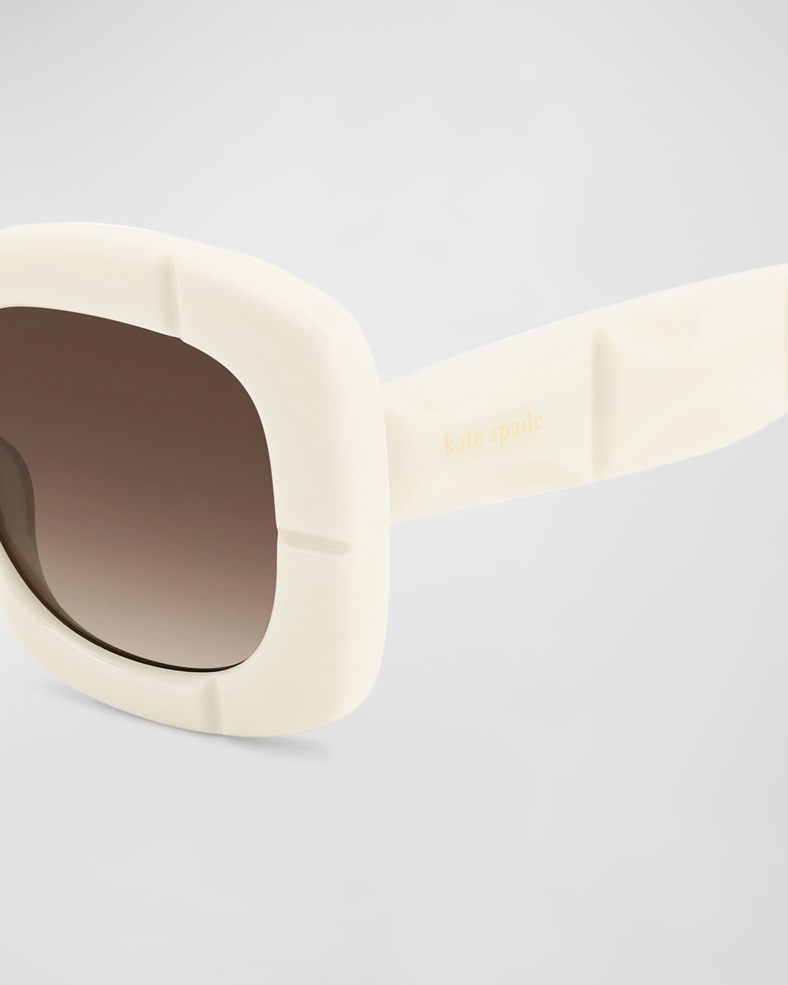 josey embossed acetate square sunglasses  1