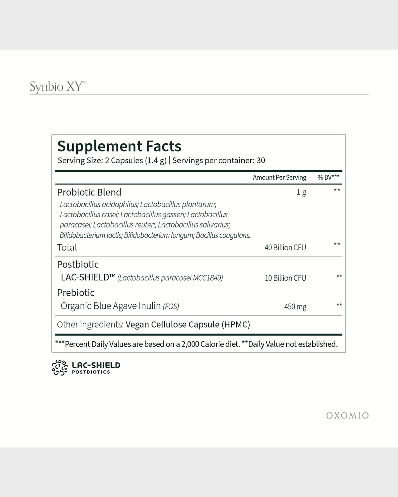 OXOMIO Synbio XY Men's Synbiotic Blend, 60 Count | Neiman Marcus