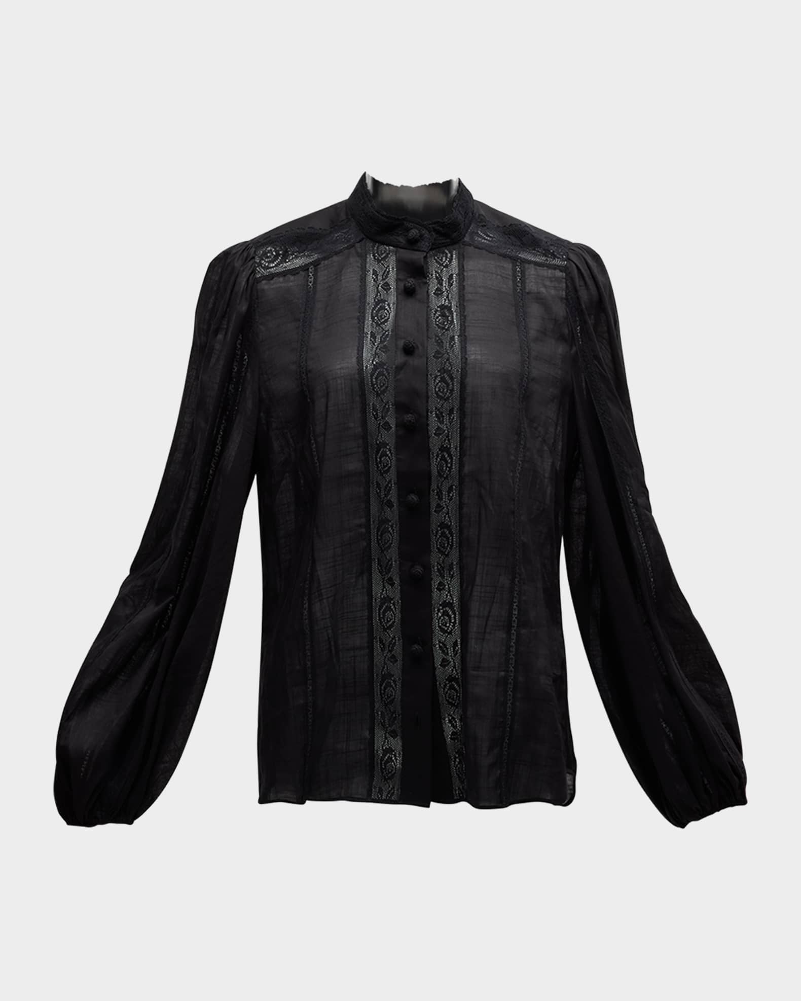 Zimmermann Halliday Lace Trim Shirt
