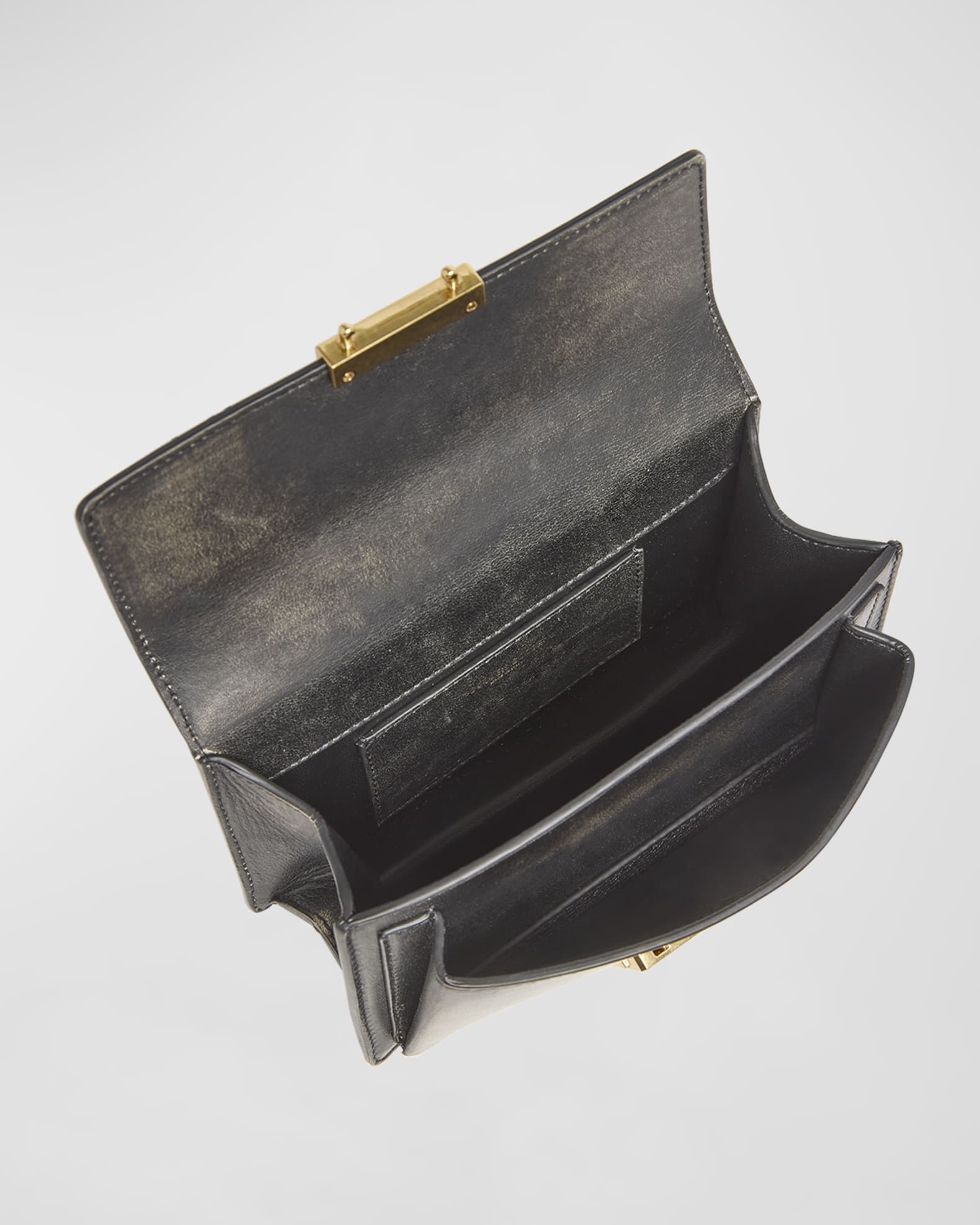 【関税込み】Golden  \"Small Venezia\" crossbody bag Venezia Bag スモール ユーズド調レザー（ブラック）＆ゴールド