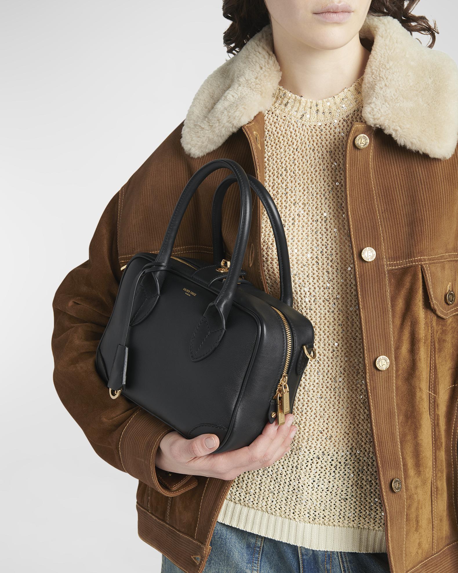 Golden Goose Vita Zip Calf Leather Top-Handle Bag | Neiman Marcus