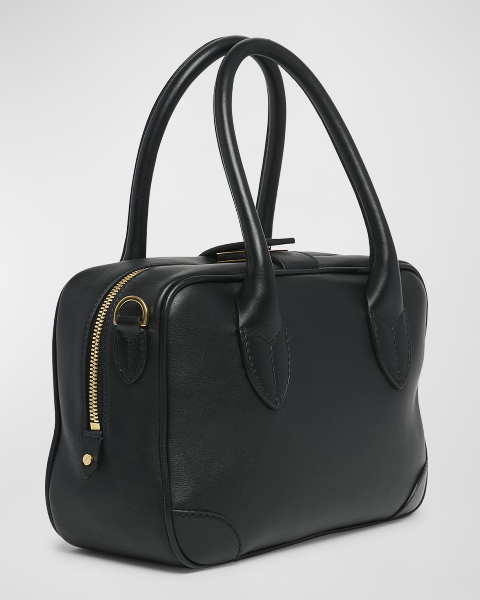 Golden Goose Vita Zip Calf Leather Top-Handle Bag | Neiman
