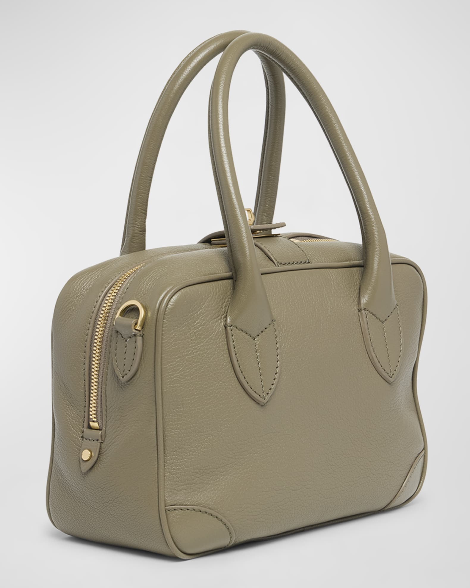 Golden Goose Vita Zip Goat Leather Top-Handle Bag | Neiman Golden Goose Vita Zip Goat Leather Top-Handle Bag | Neiman