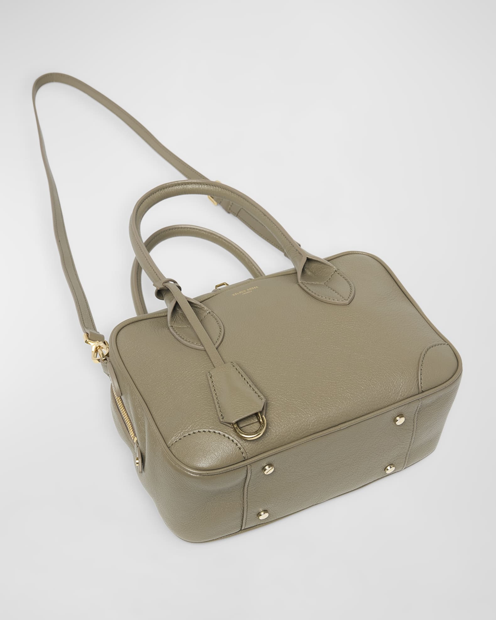 Vita Zip Goat Leather Top-Handle Bag 1