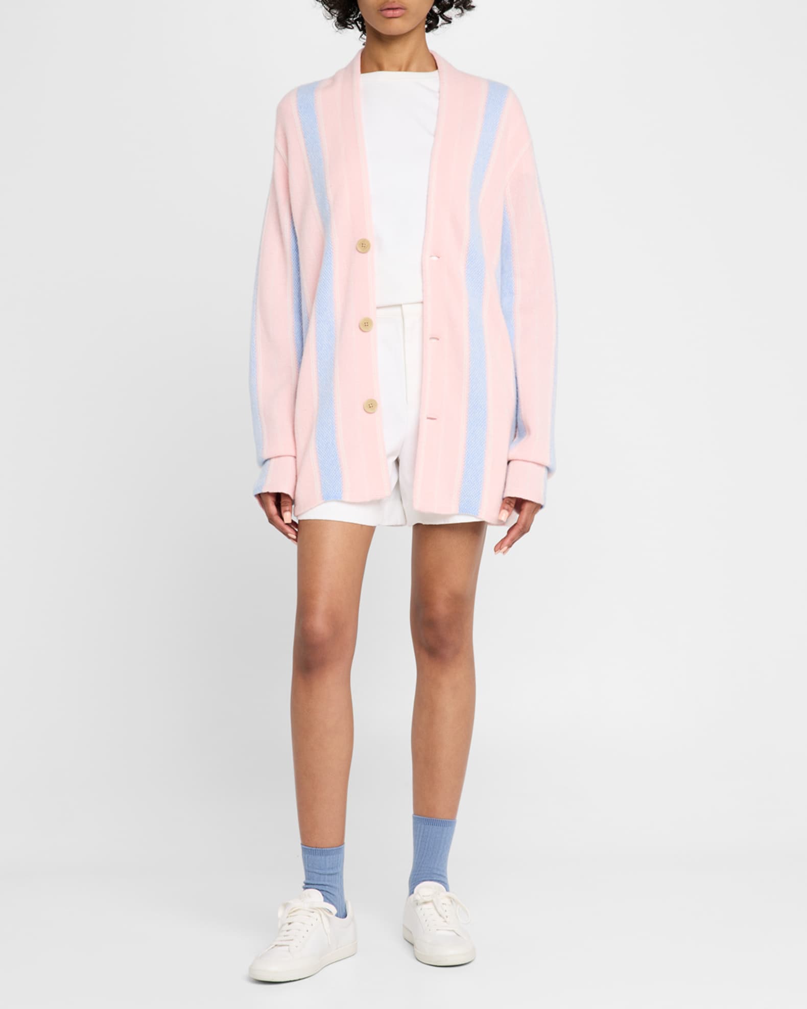 Baja Everywear Cashmere Stripe Cardigan 1