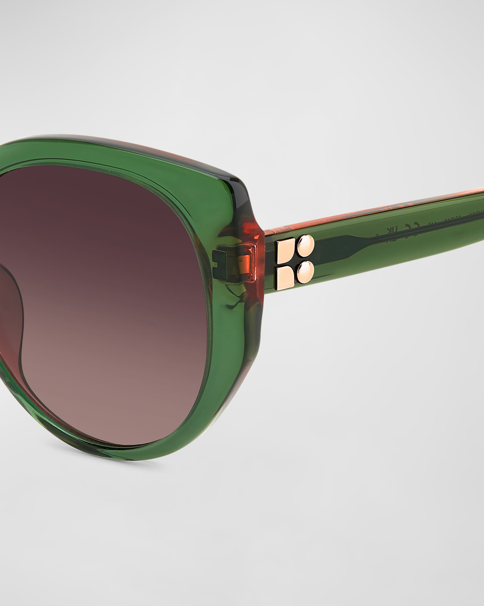 seraphina acetate round sunglasses  1