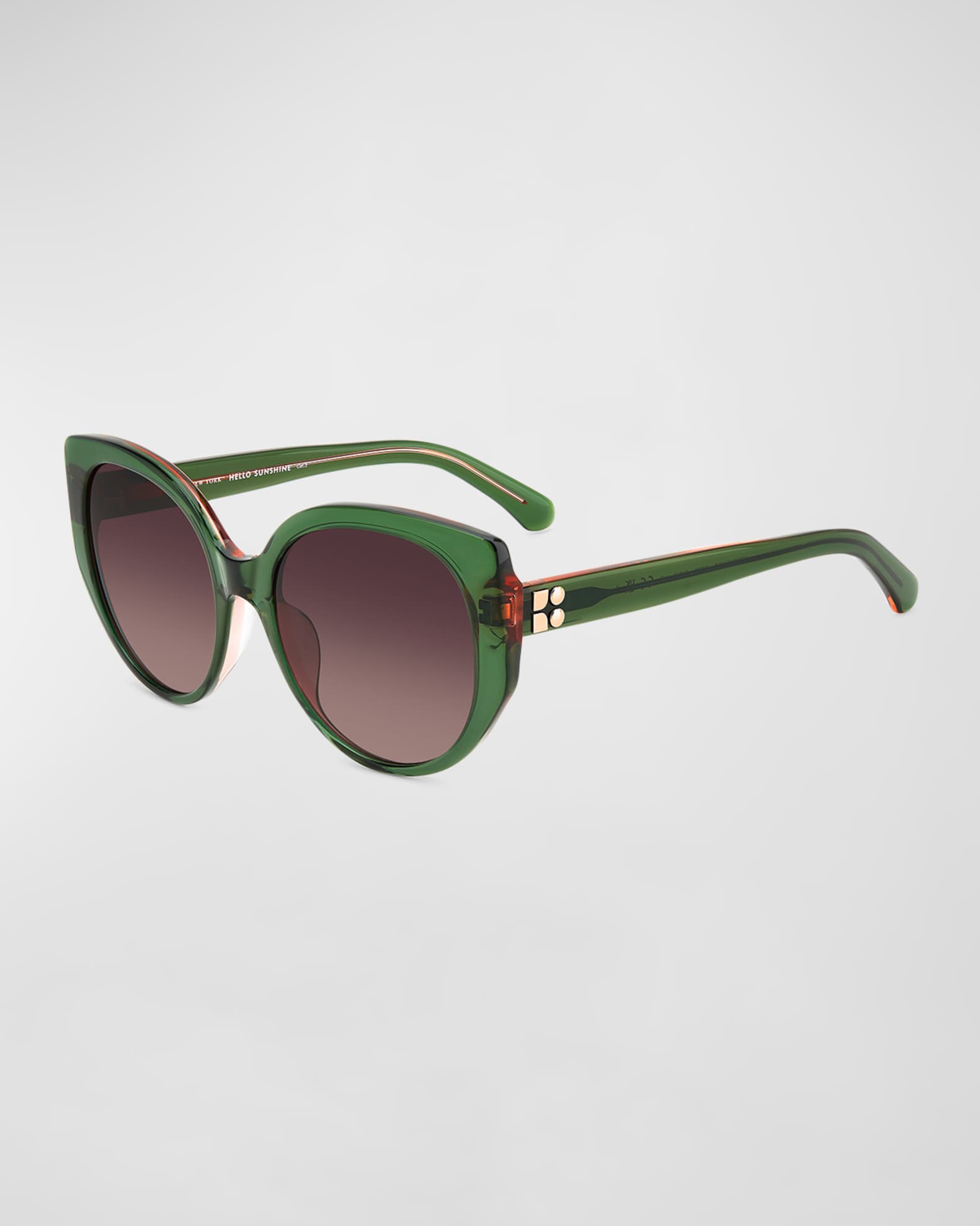 seraphina acetate round sunglasses  0