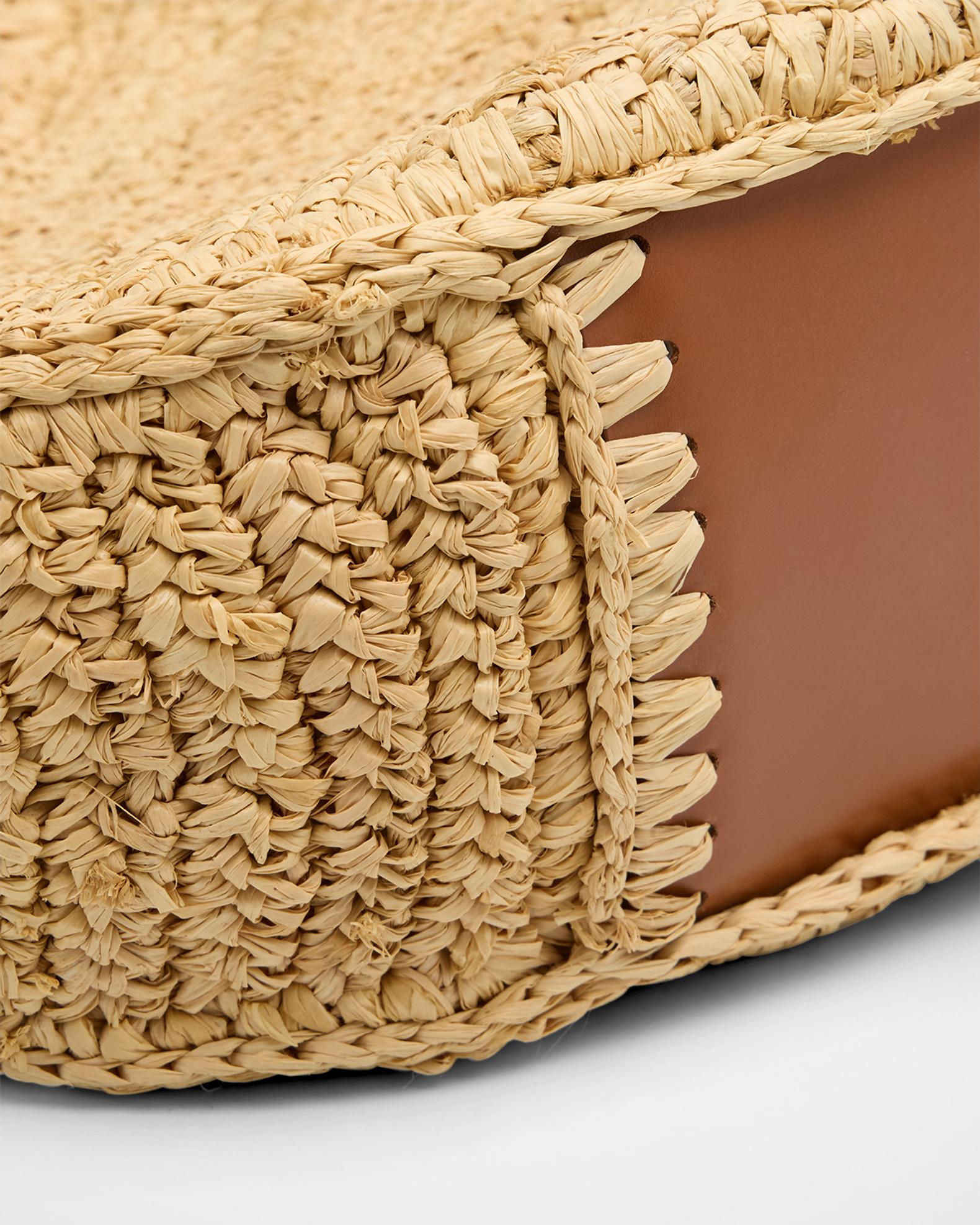 STAUD Large Moon Raffia Tote Bag | Neiman Marcus