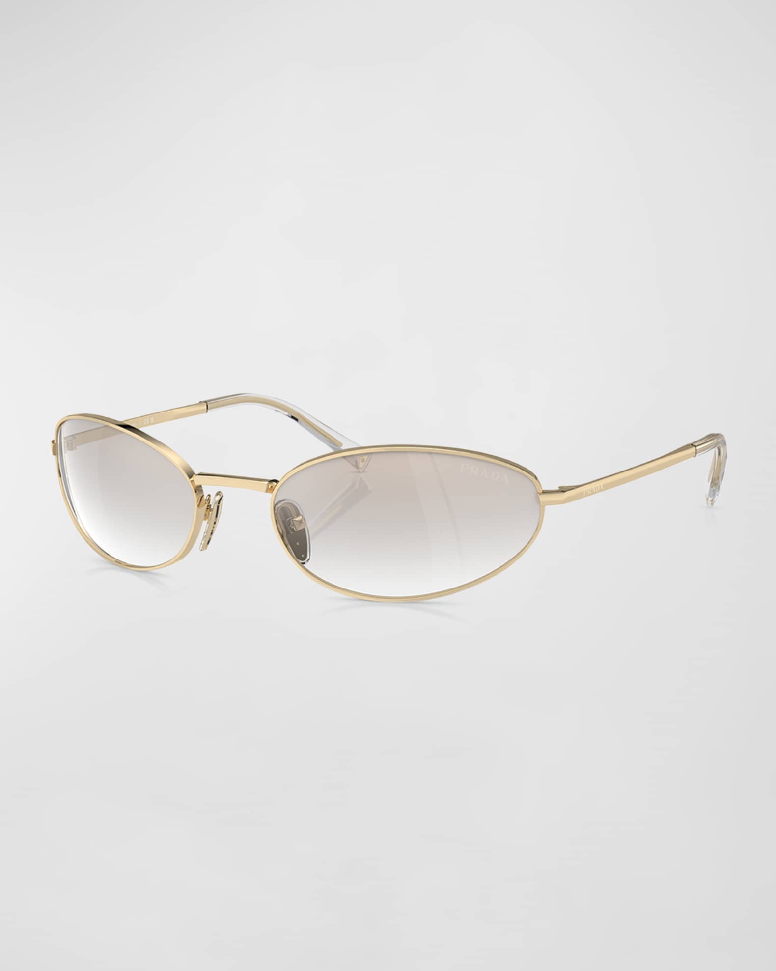 Prada curved sunglasses clearance