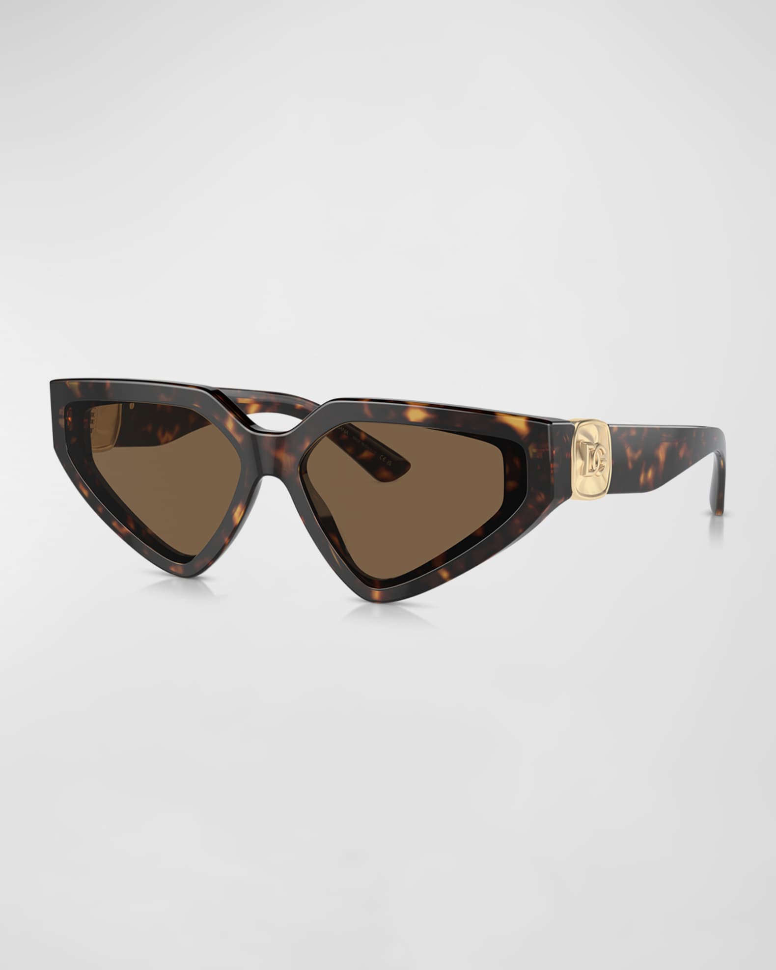 Dolce&Gabbana DG Crossed Logo Acetate & Plastic Cat-Eye Sunglasses