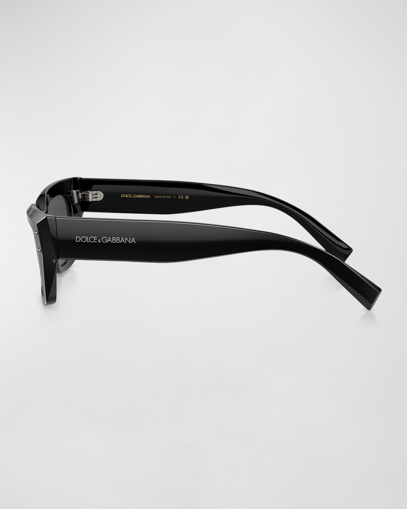 Sharp Acetate & Plastic Cat-Eye Sunglasses  1