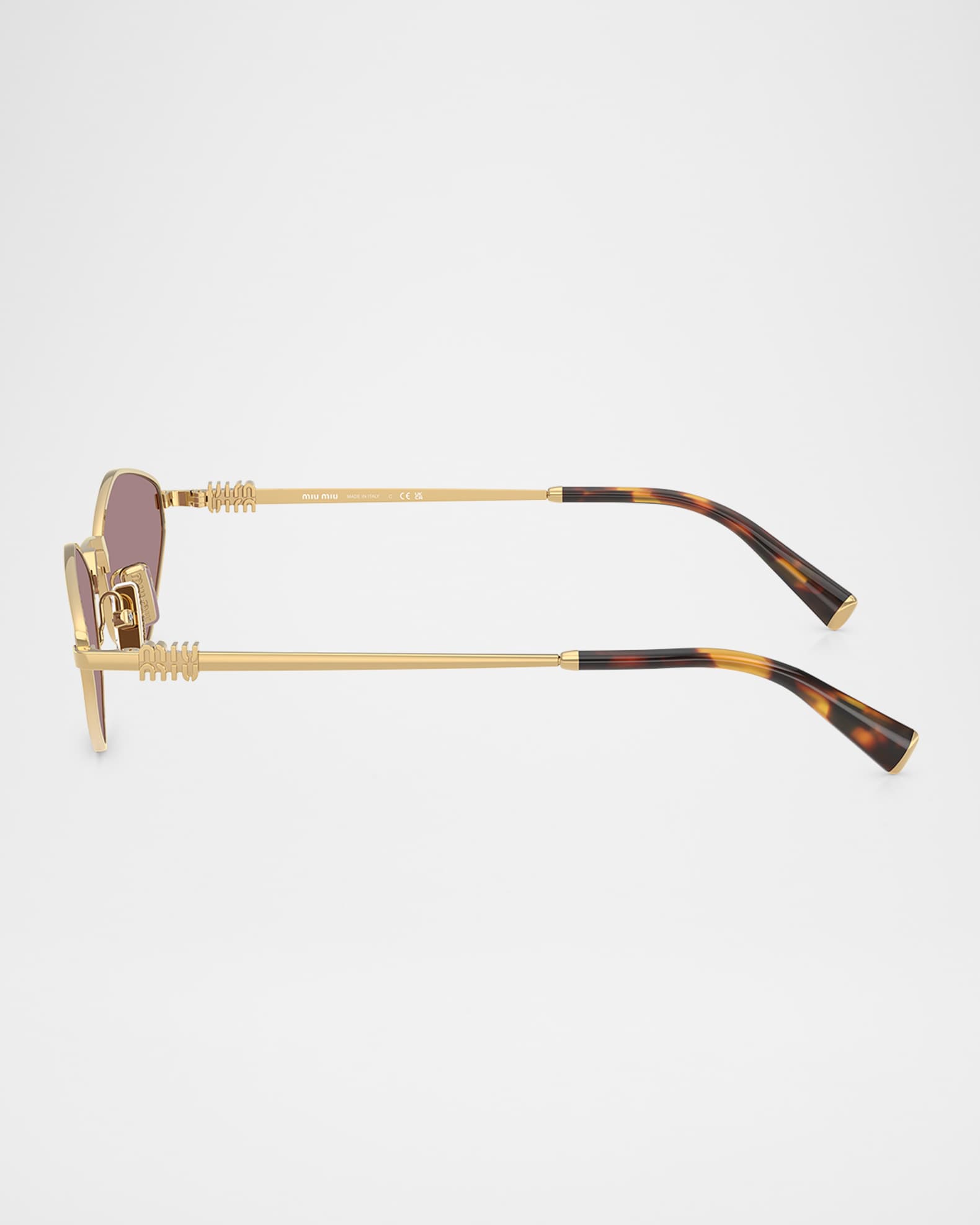 Metal Geometric Oval Sunglasses  1